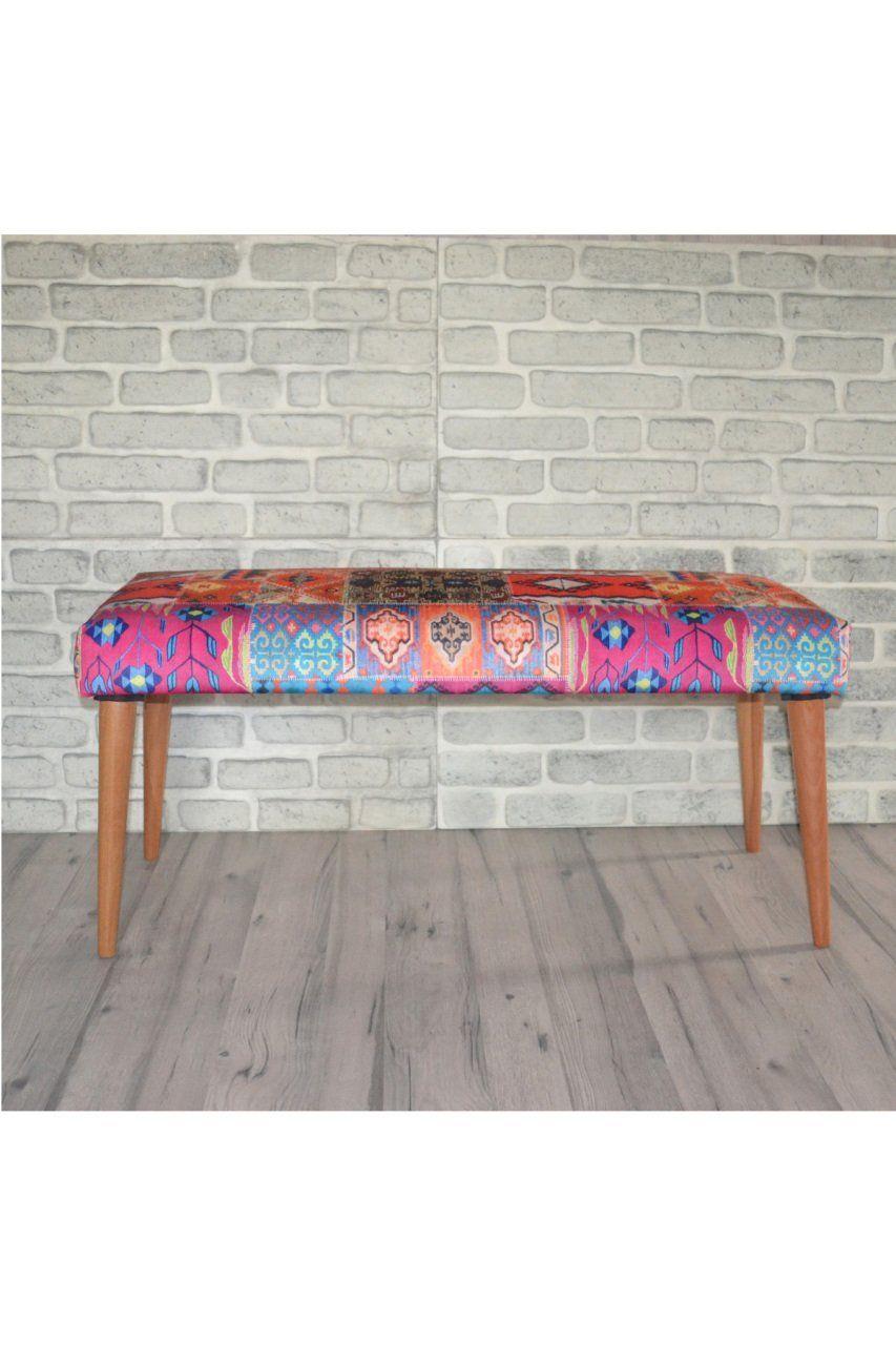 Cool Bench Turuncu Kilim Desenli