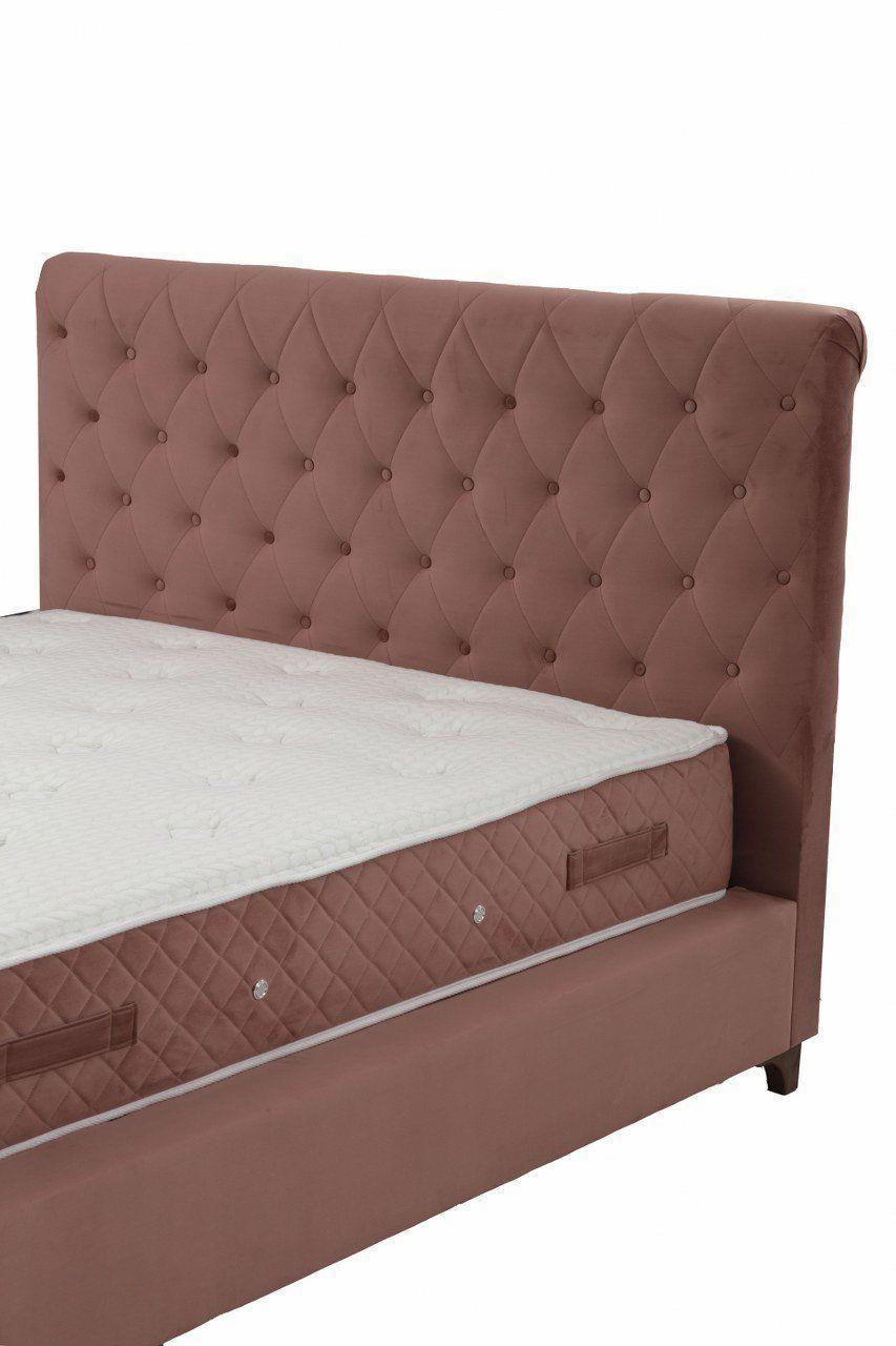 Deluxe Baza+Başlık+Sonata Yatak Gül Kurusu