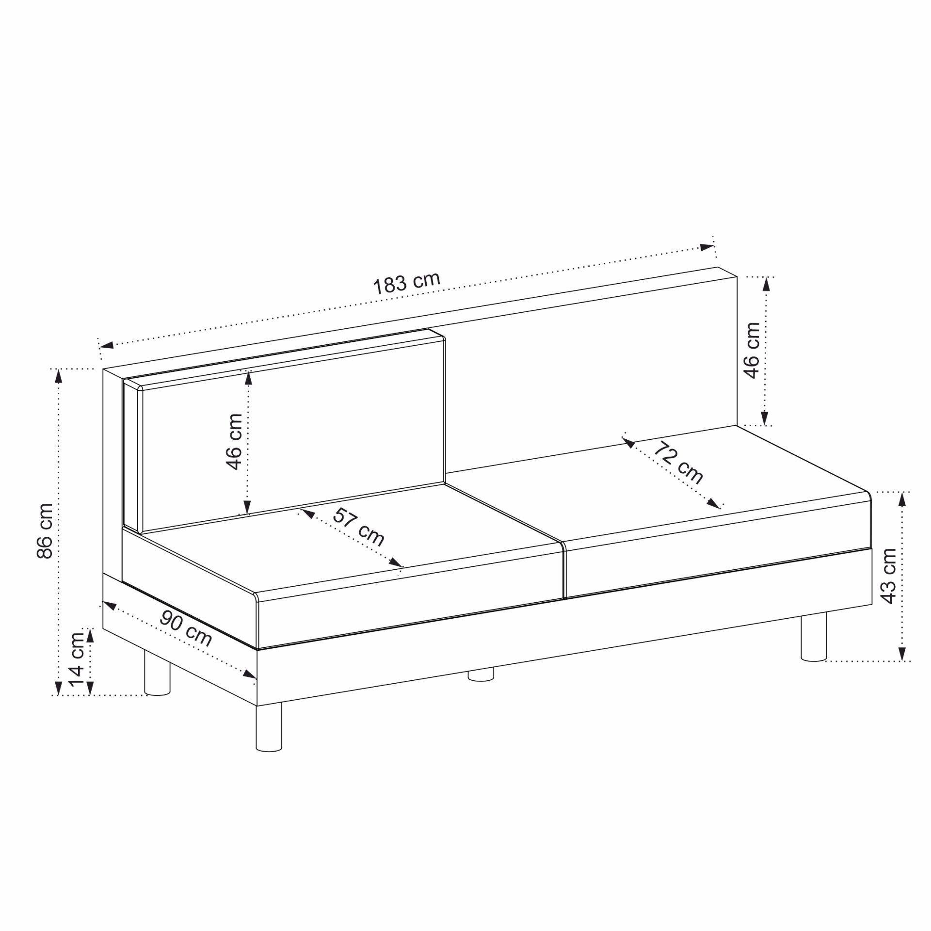 Kristal 3Lü Modül - Antrasit