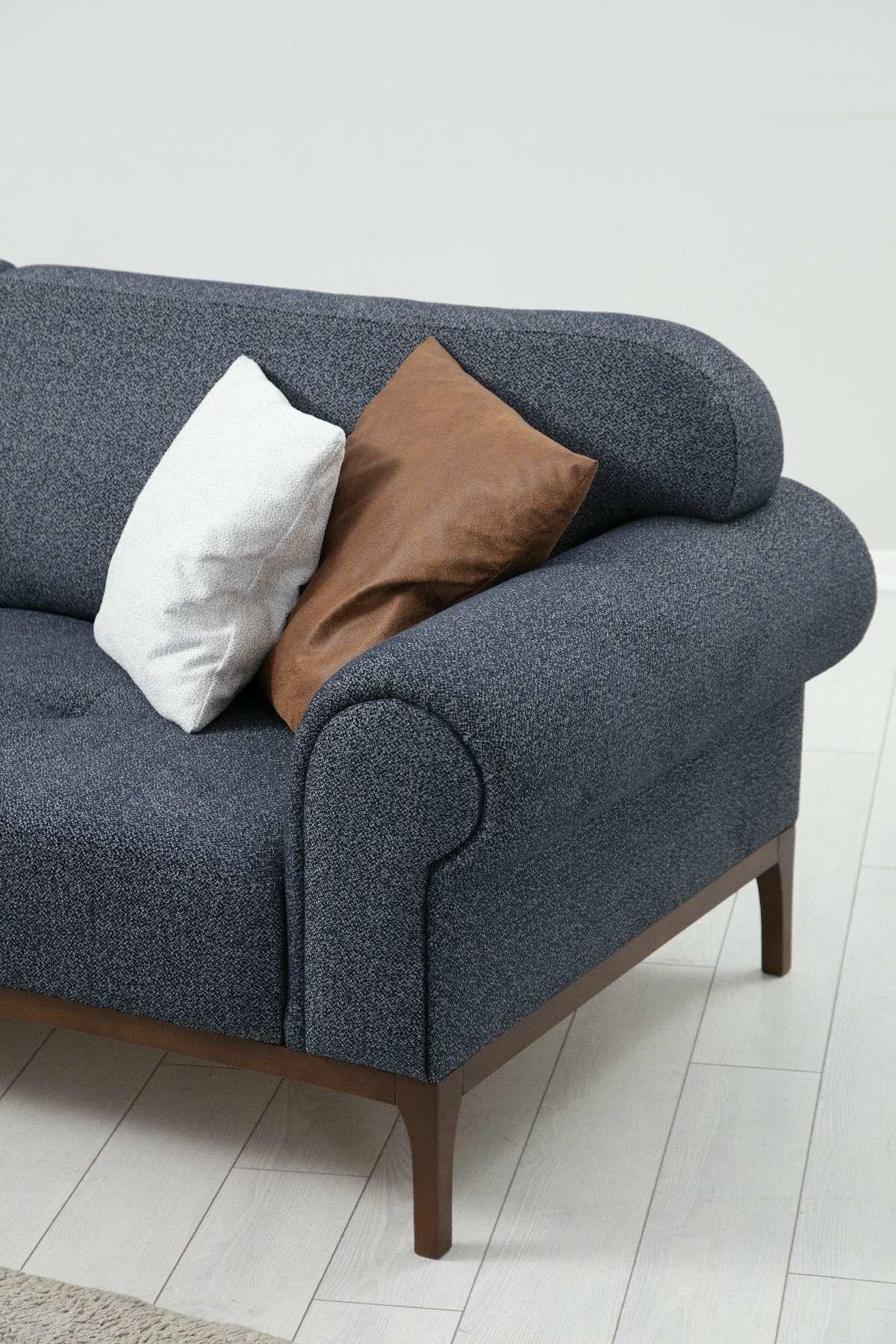 MİNAR 200 CM MEBRAN C MUTFAK DOLABI BEYAZ ANTRASİT 200-MCBA1