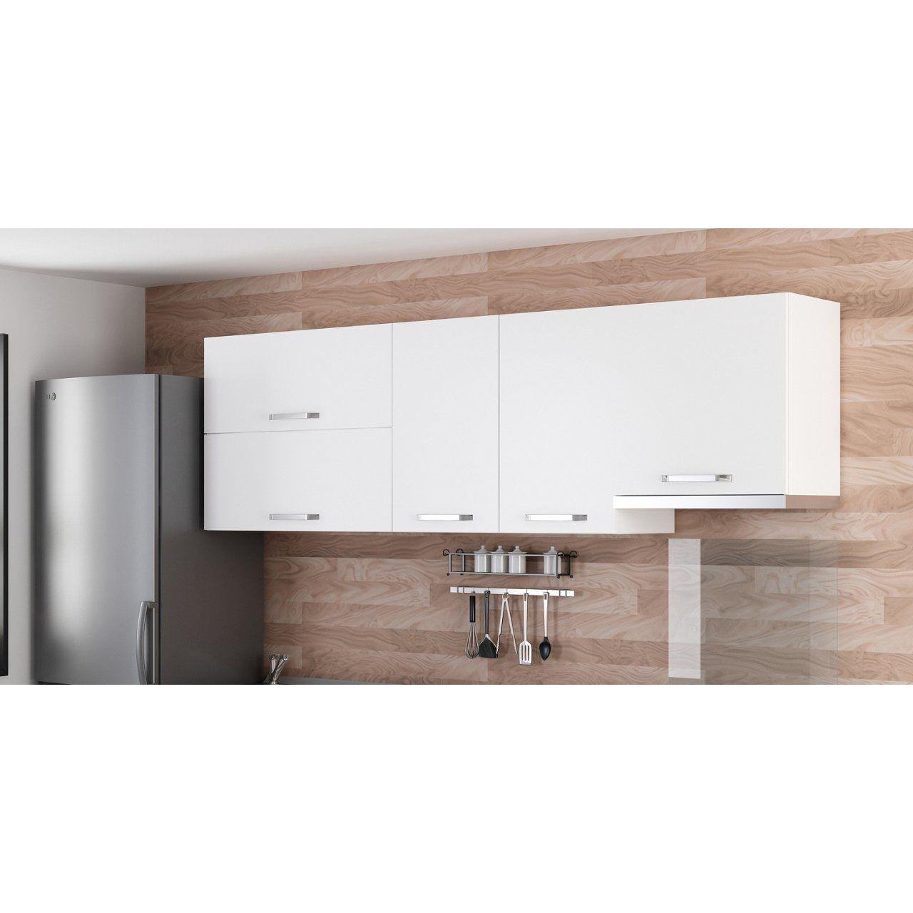 Minar 240 Cm Mutfak Dolabı Beyaz 240-B5-Üst Modül