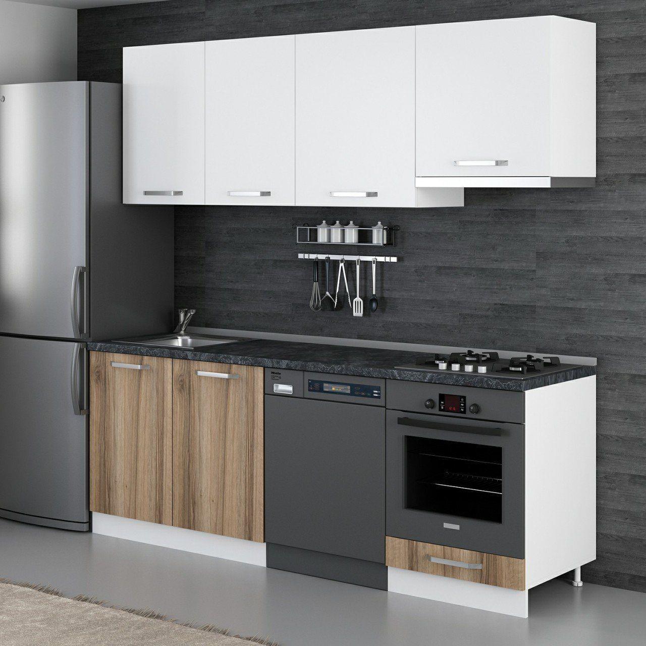 Minar 280 Cm Mutfak Dolabı Beyaz Dore 280-D4