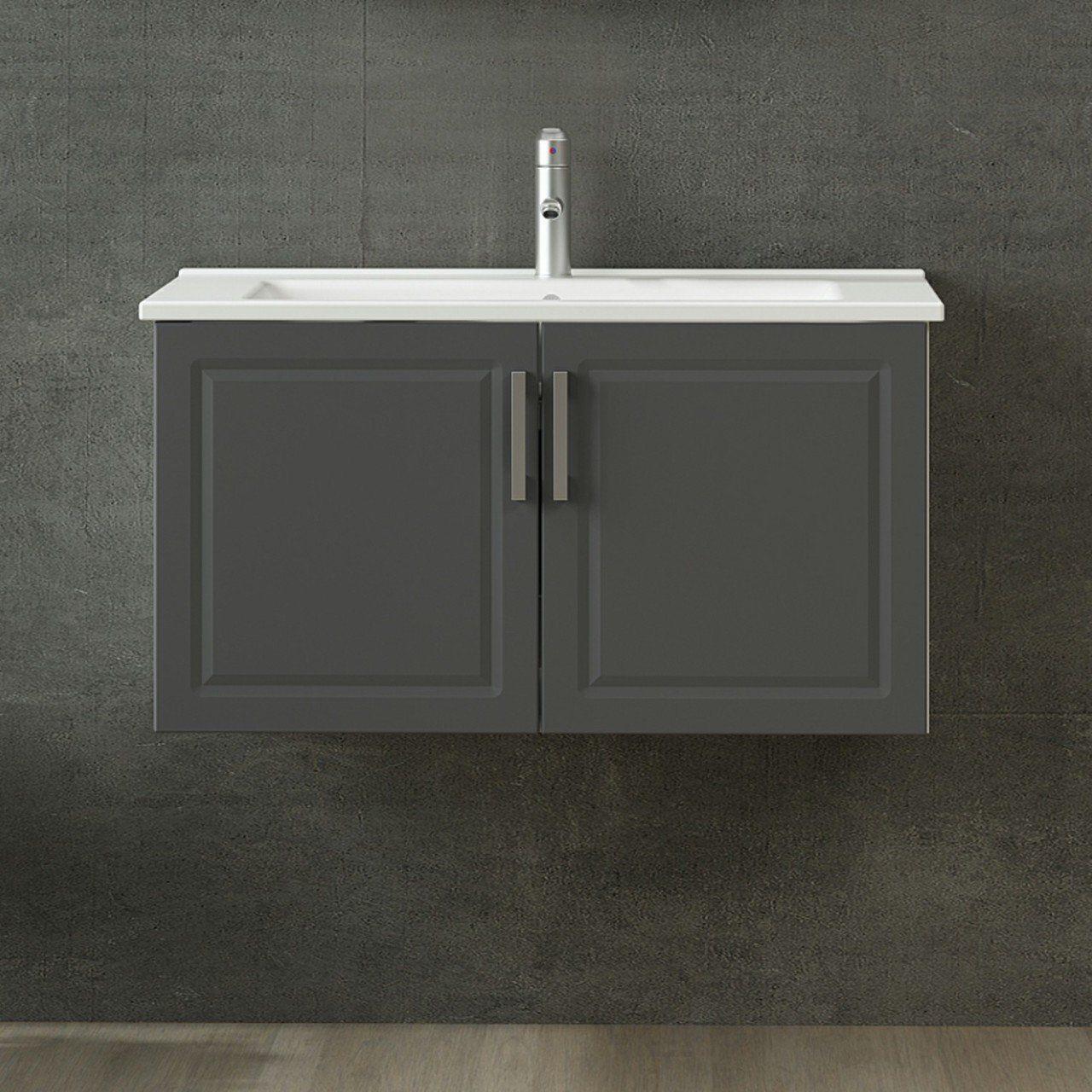 Minar Banyo Dolabı Alt 85Cm As2K+Etj Beyaz