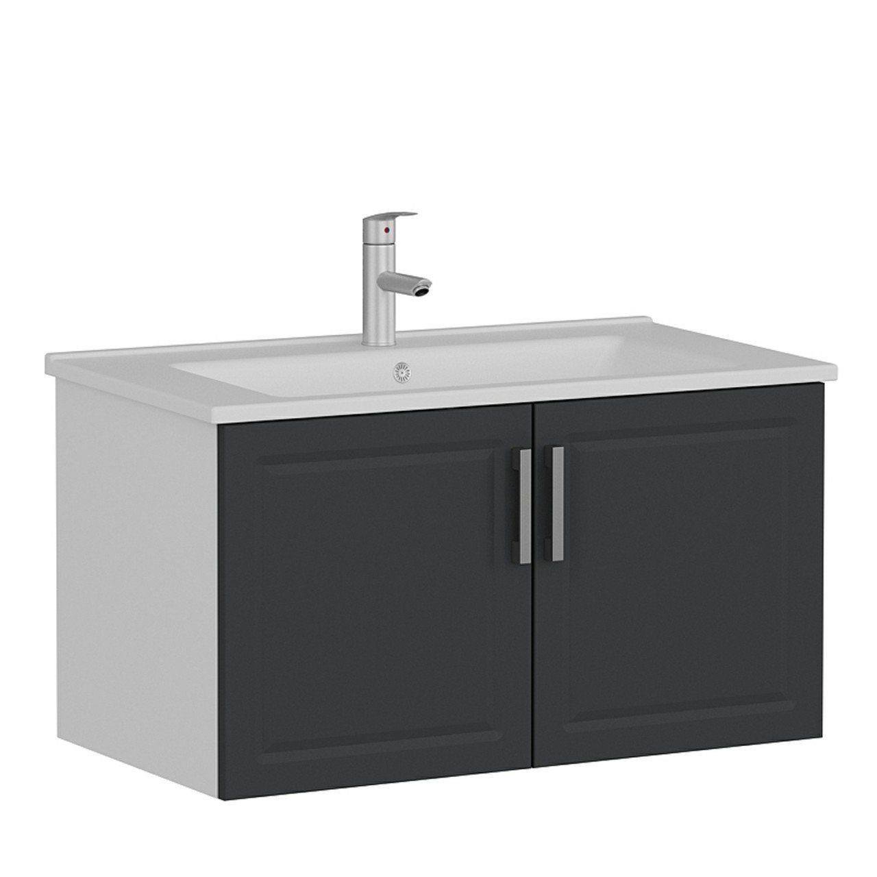 Minar Banyo Dolabı Alt 85Cm As2K+Etj Beyaz