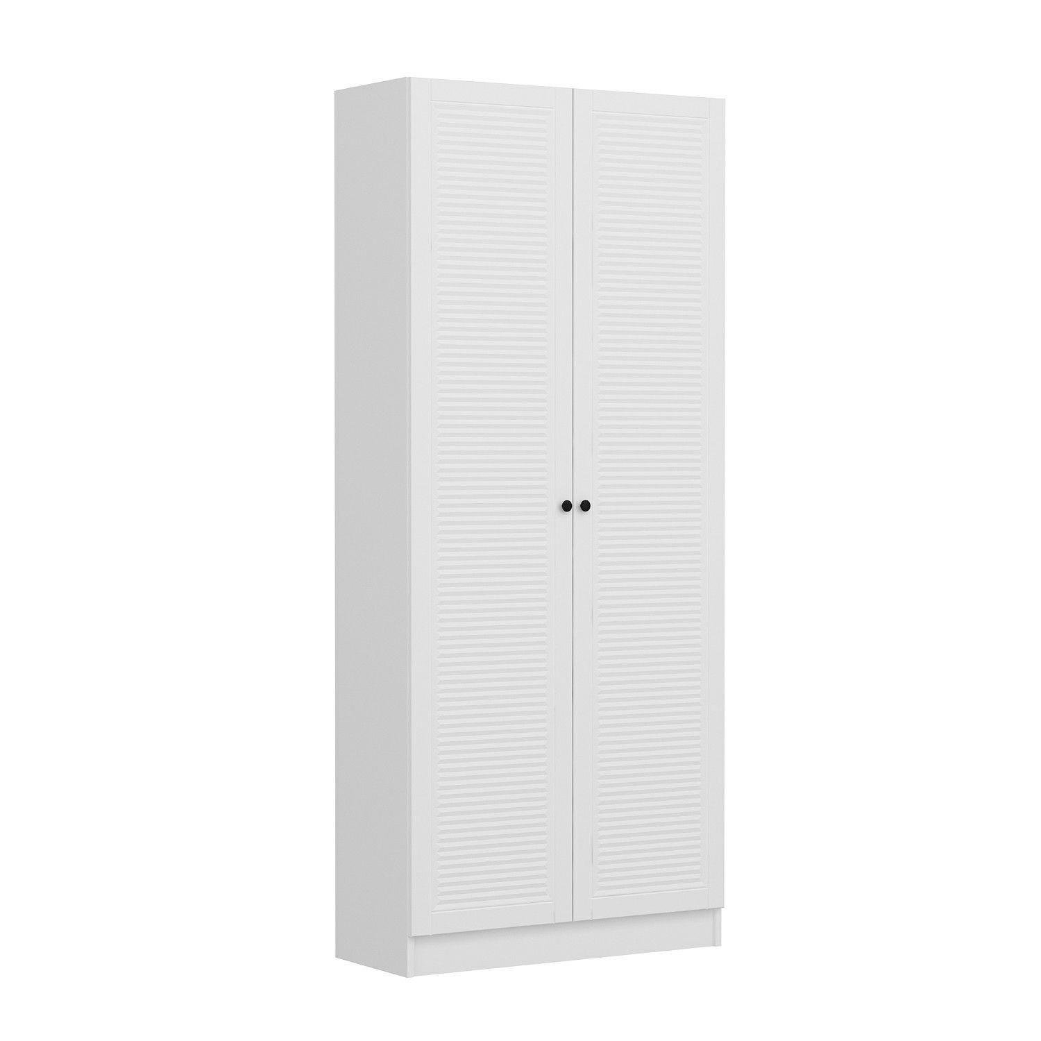 Minar Kale 210 Cm 2 Kapaklı 2B Raf Portmanto Byz Mbr Panjur Byz