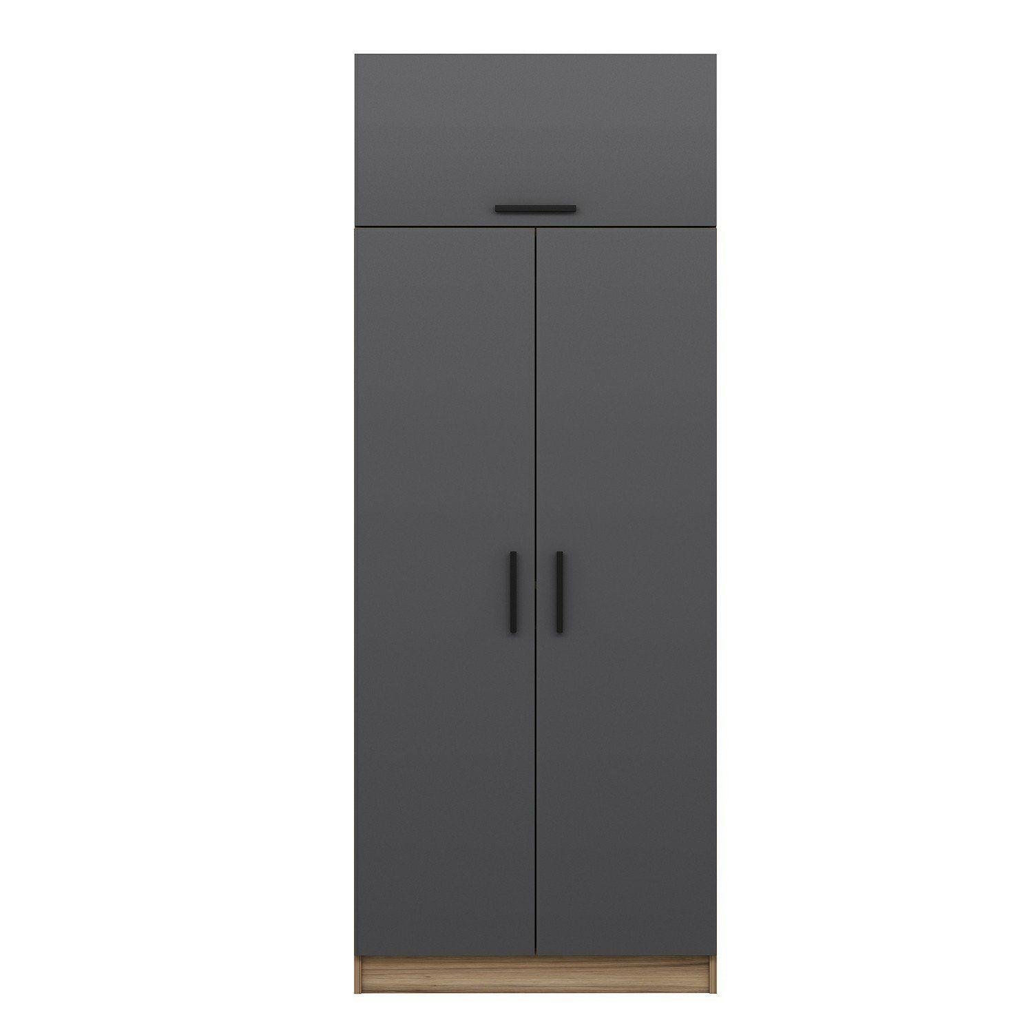 Minar Kale 210 Cm 3 Kapaklı 1B Raf Portmanto Byz Mbr Panjur Byz