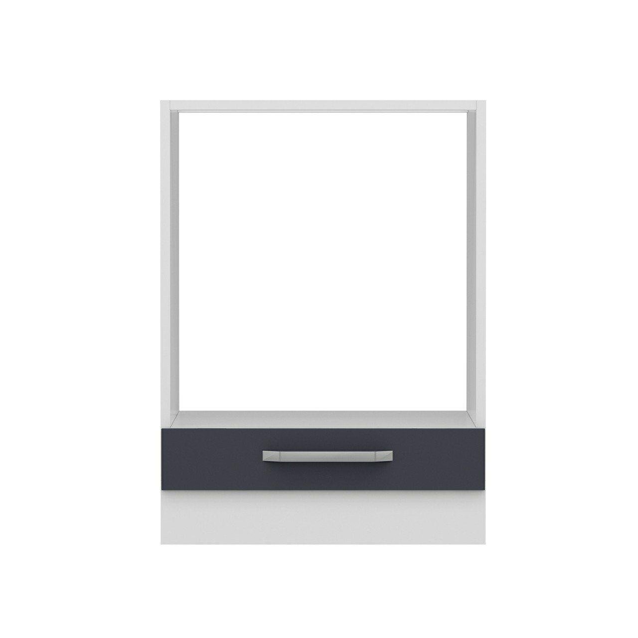 Minar Mutfak Alt Modül 1K 60Cm Ank Dolap Beyaz/Antrasit - A1