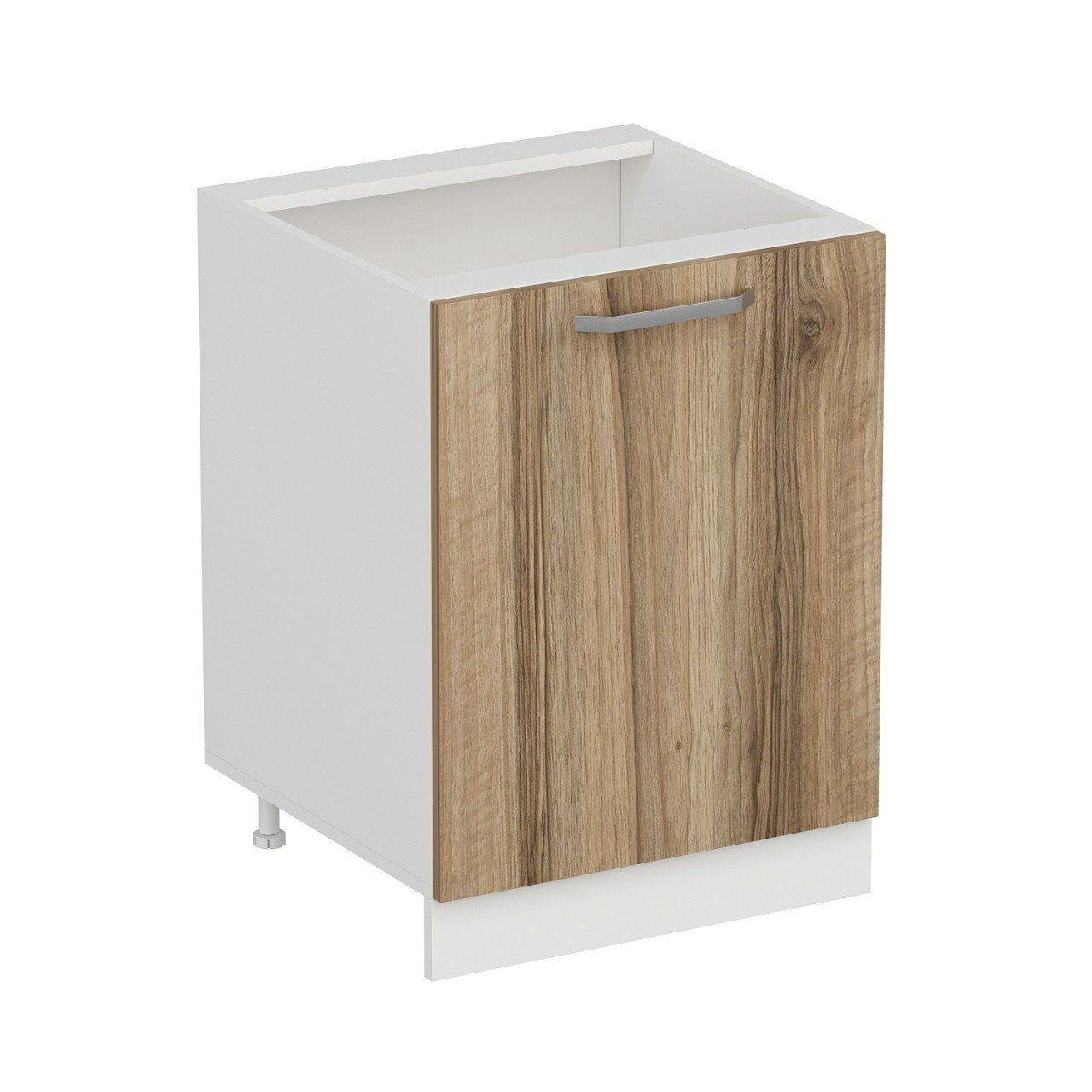 Minar Mutfak Alt Modül 1K1R 60Cm Dolap Beyaz/Dore - D1