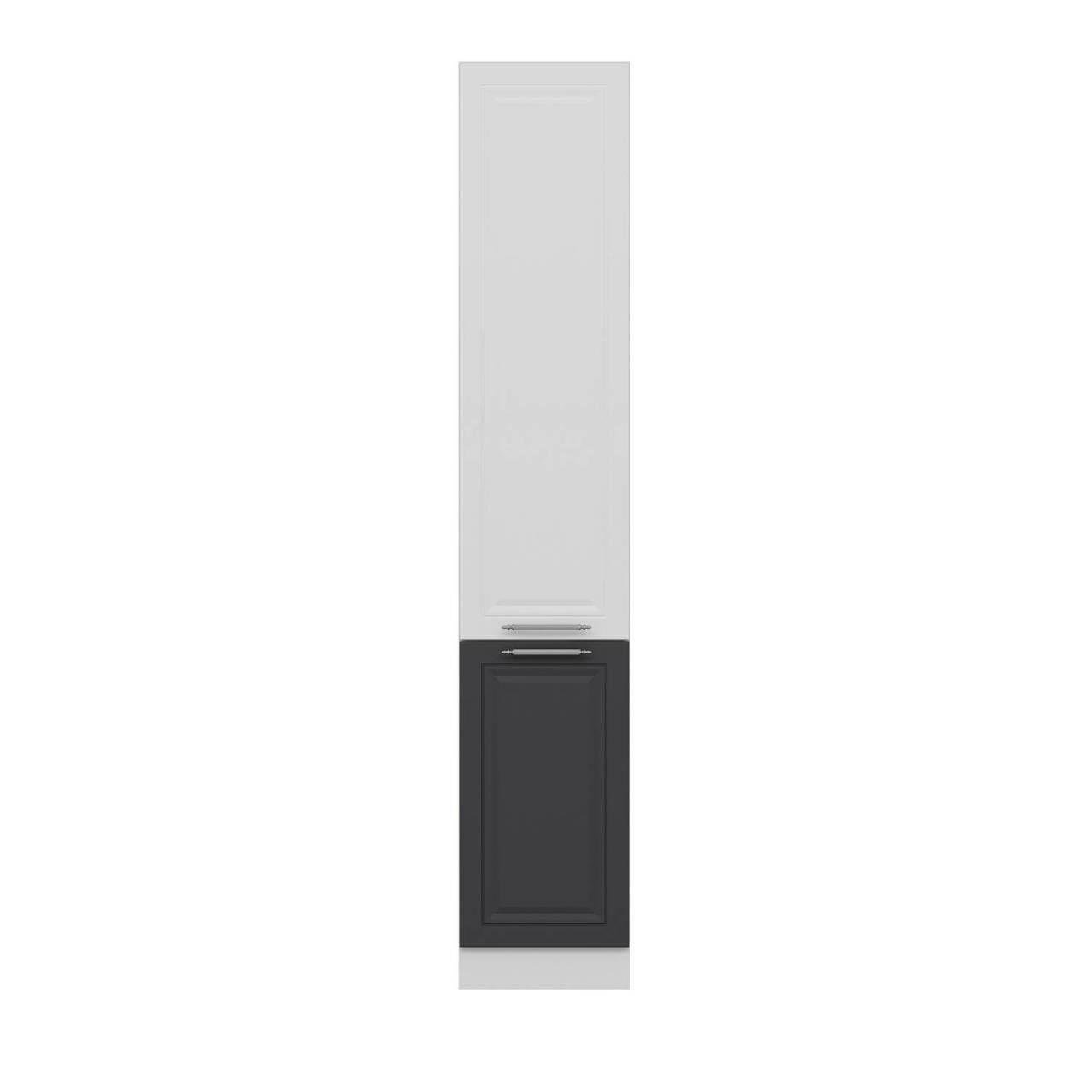 Minar Mutfak Alt Modül 2K1R 80Cm Dolap Beyaz/Antrasit - A1