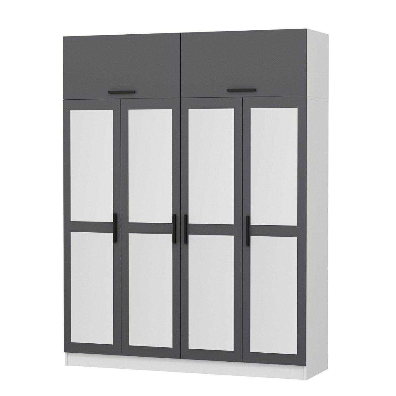 Minar Mutfak Modül Üst 2Yk1R 80Cm Dolap Byz Mebran C Antrasit