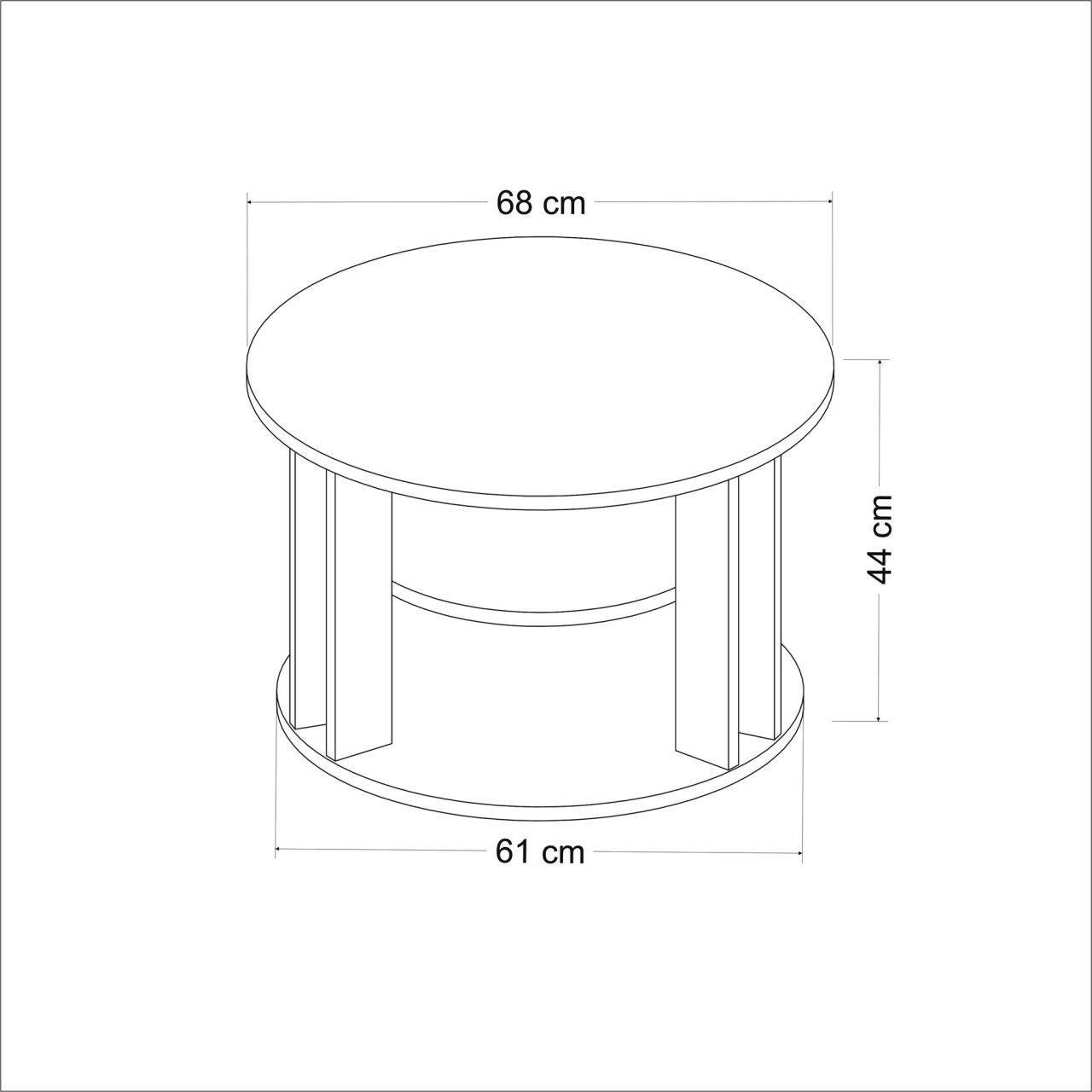 Minar Rilla Modern Orta Sehpa Çırağan/Antrasit