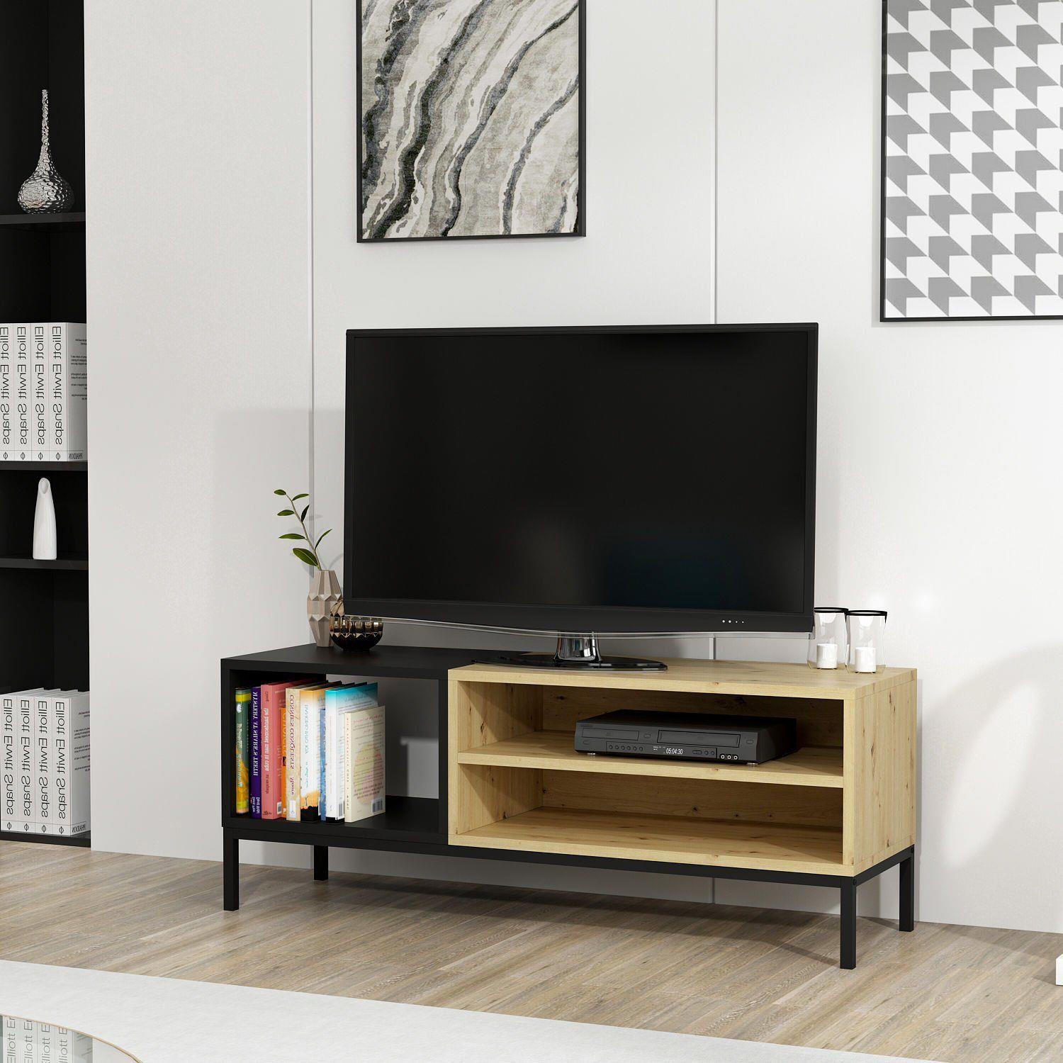 Nila Meşe Tv Ünitesi - Artisan/Siyah