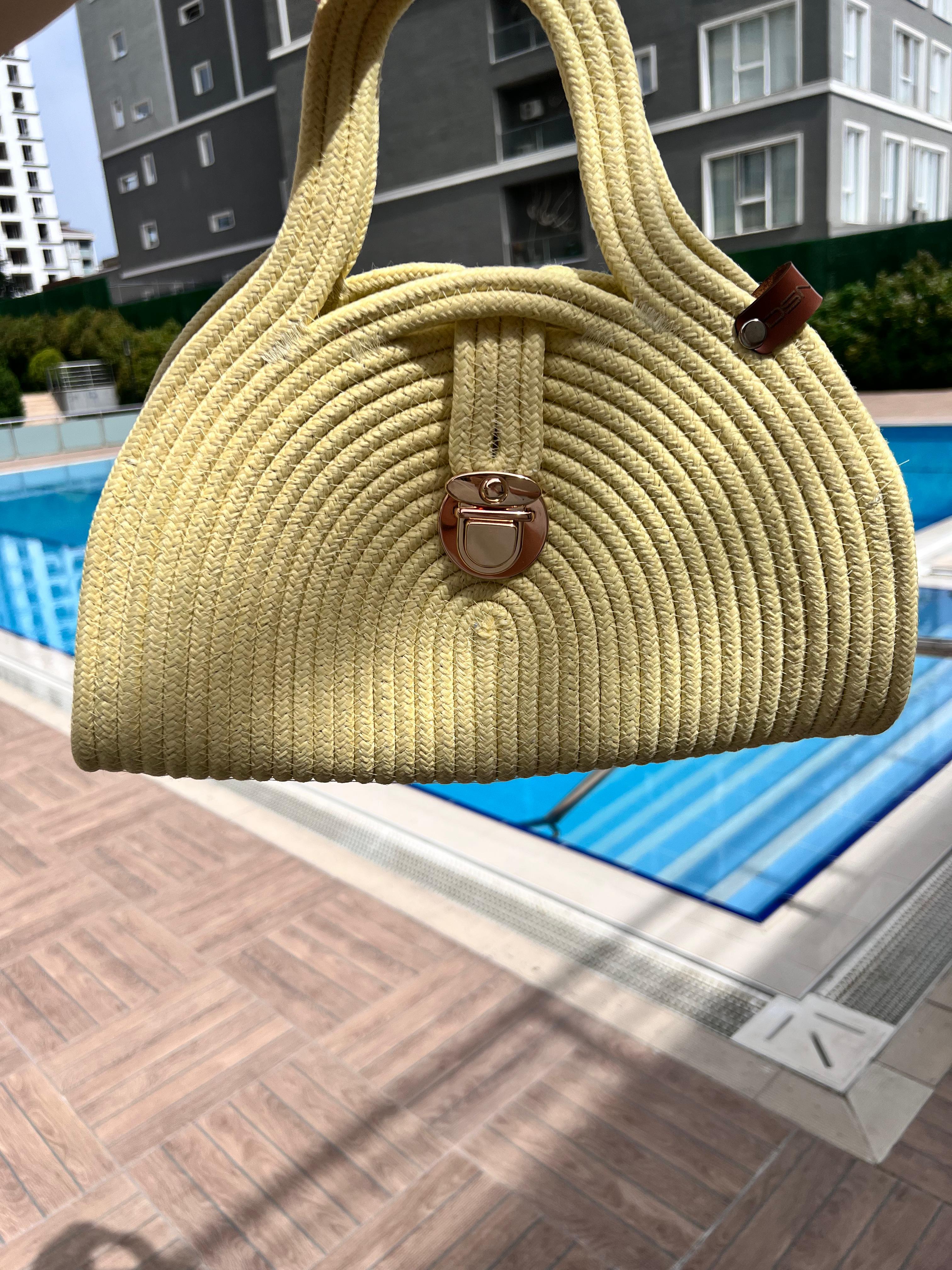 Bego Hasır Çanta - Sarı