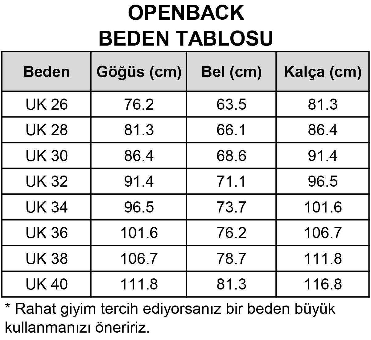 OpenBack Solid Siyah