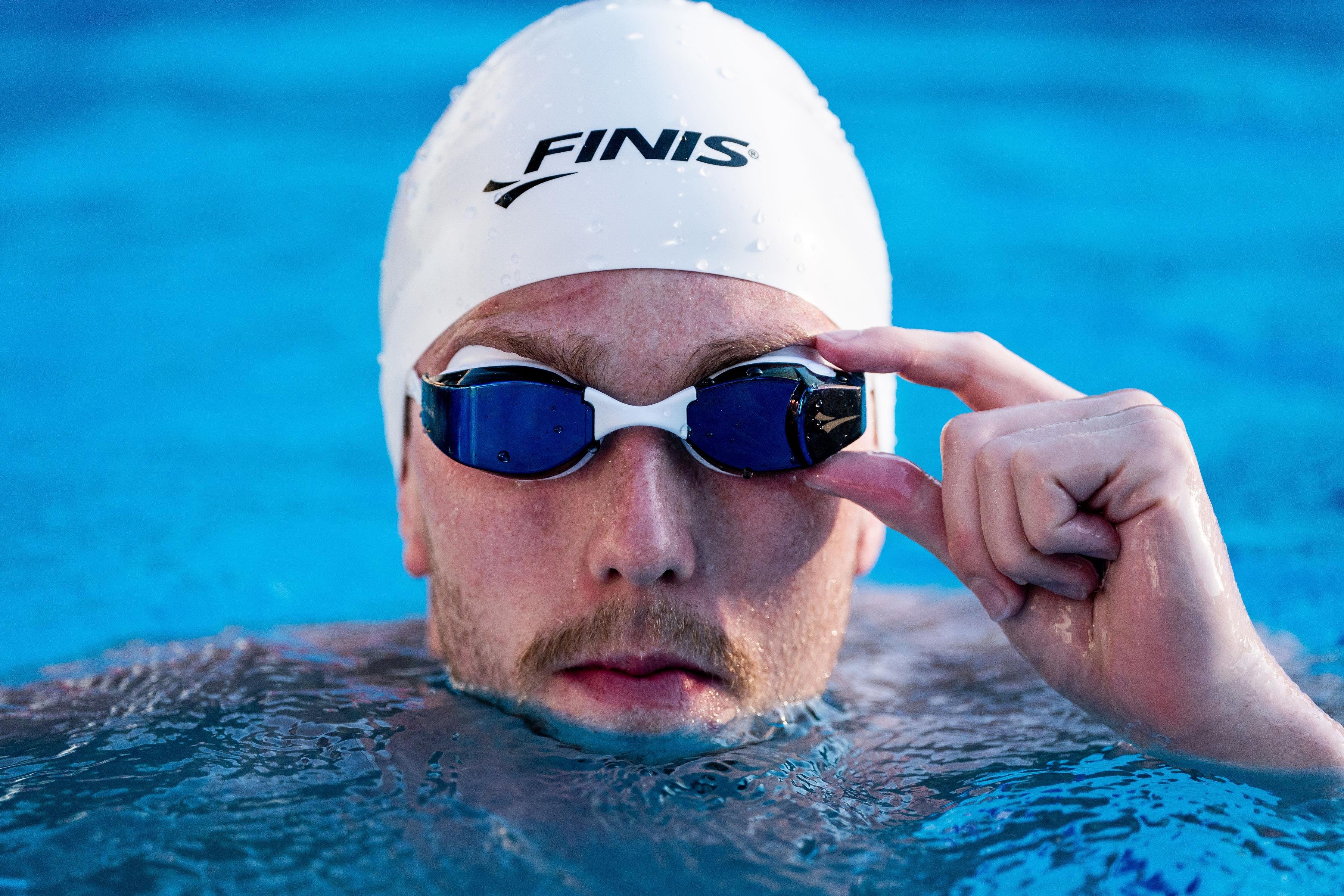 Smart Goggle Kit - Akıllı Yüzücü Gözlüğü Seti Blue Mirror