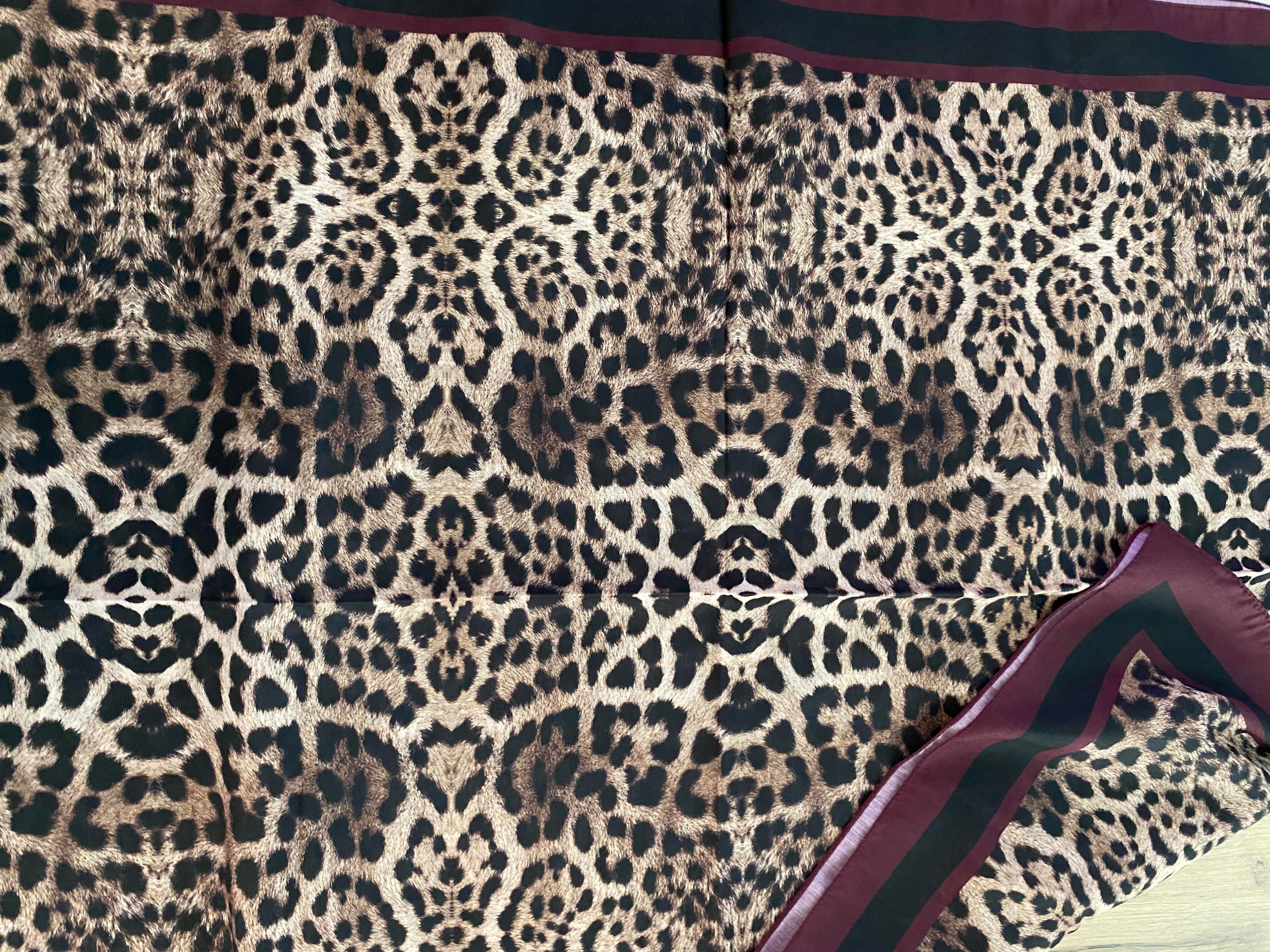 Leopar Desenli Soft Şal
