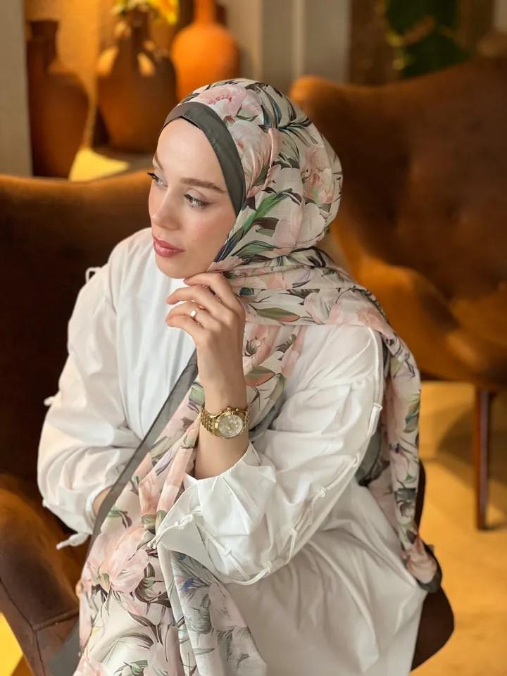 Seta Desen Şal - Haki