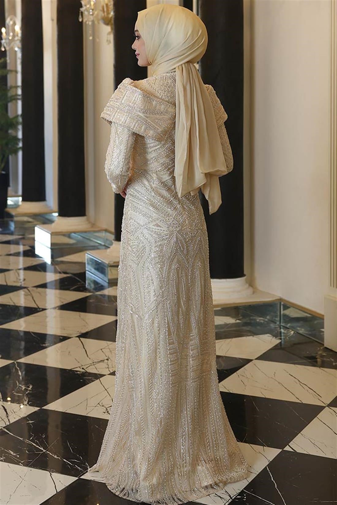 Pınar Şems Alisya Abiye Gold