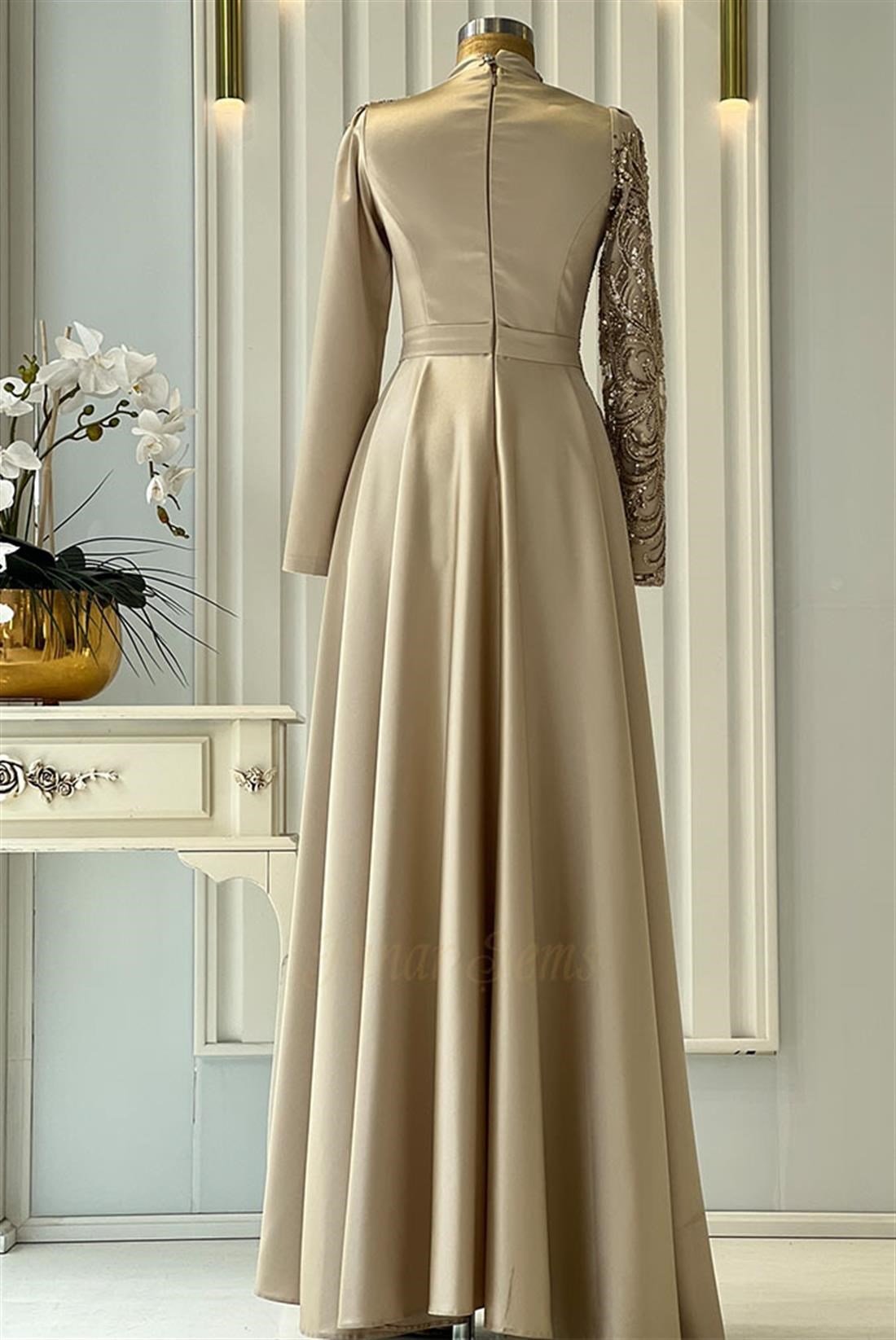 Pınar Şems Arya Abiye Gold