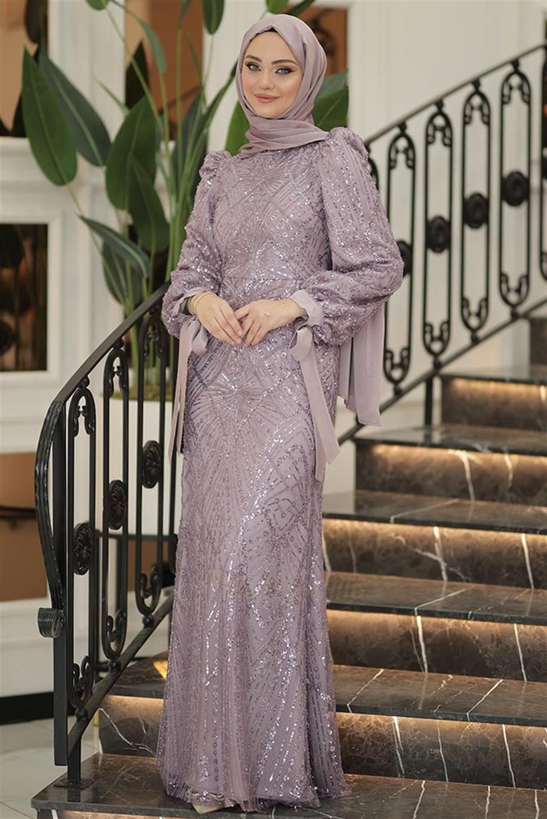 Pınar Şems Aylin Abiye Lila