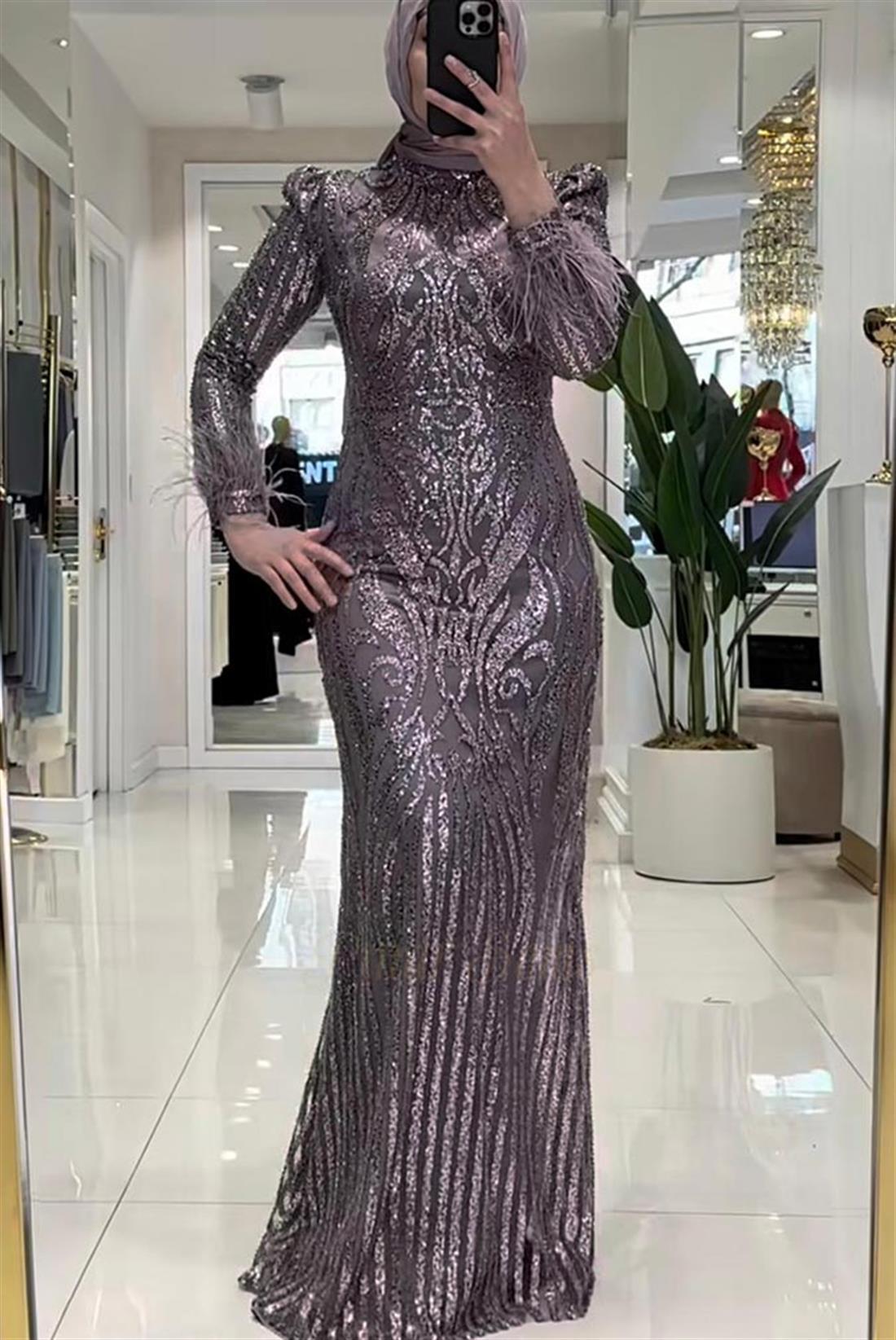 Pınar Şems Bengi Abiye Lila