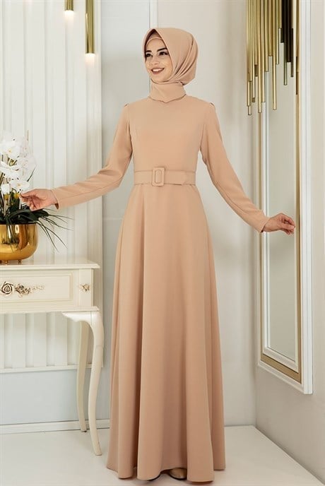 Pınar Şems Ceyda Elbise Camel