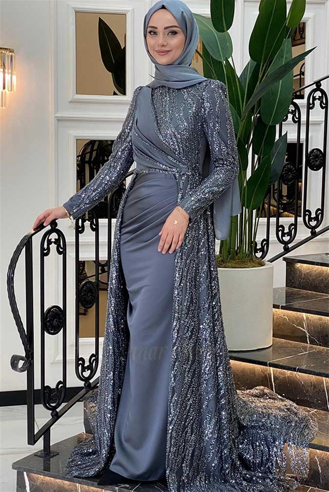 Pınar Şems Dilara Abiye Antrasit