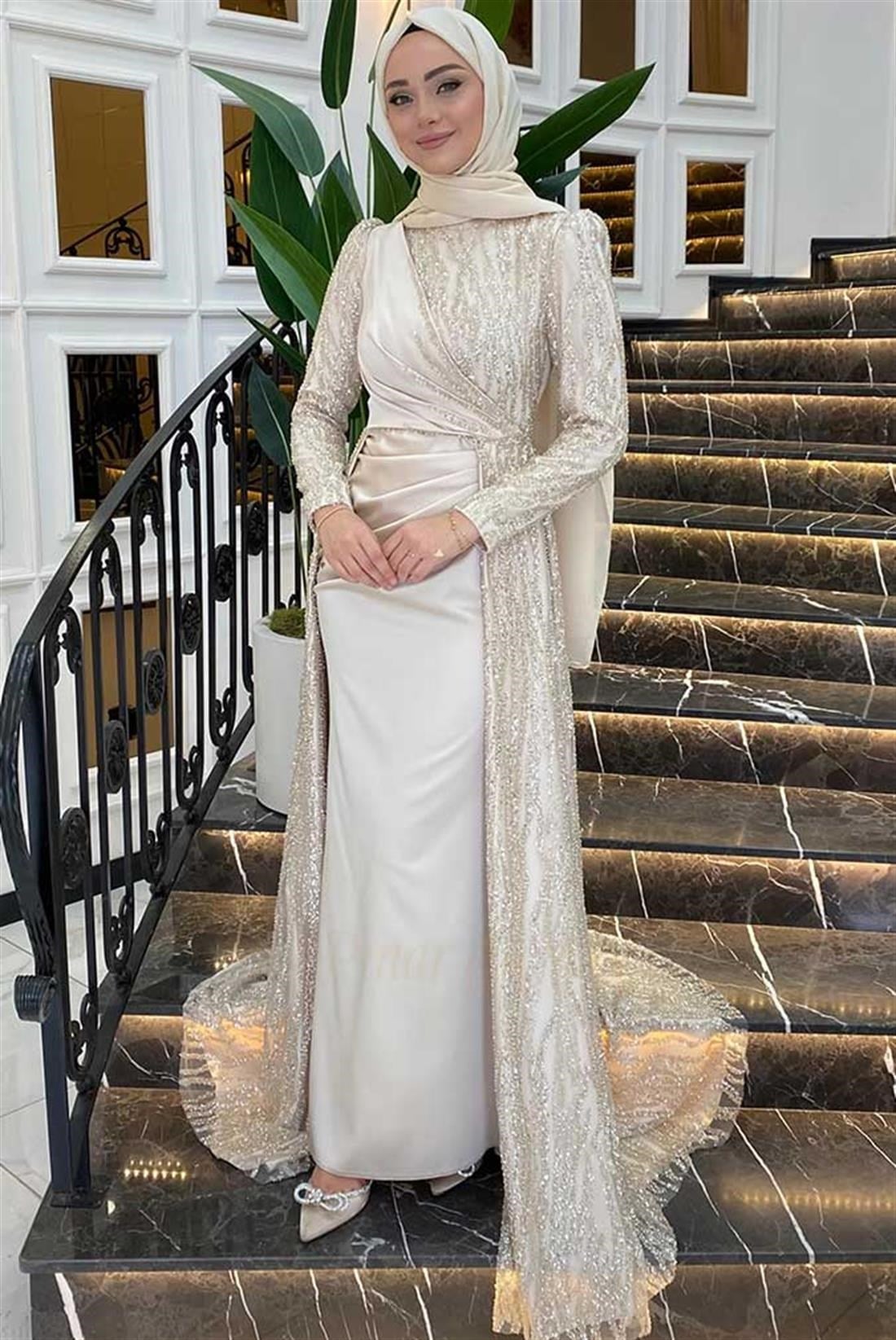 Pınar Şems Dilara Abiye Gold