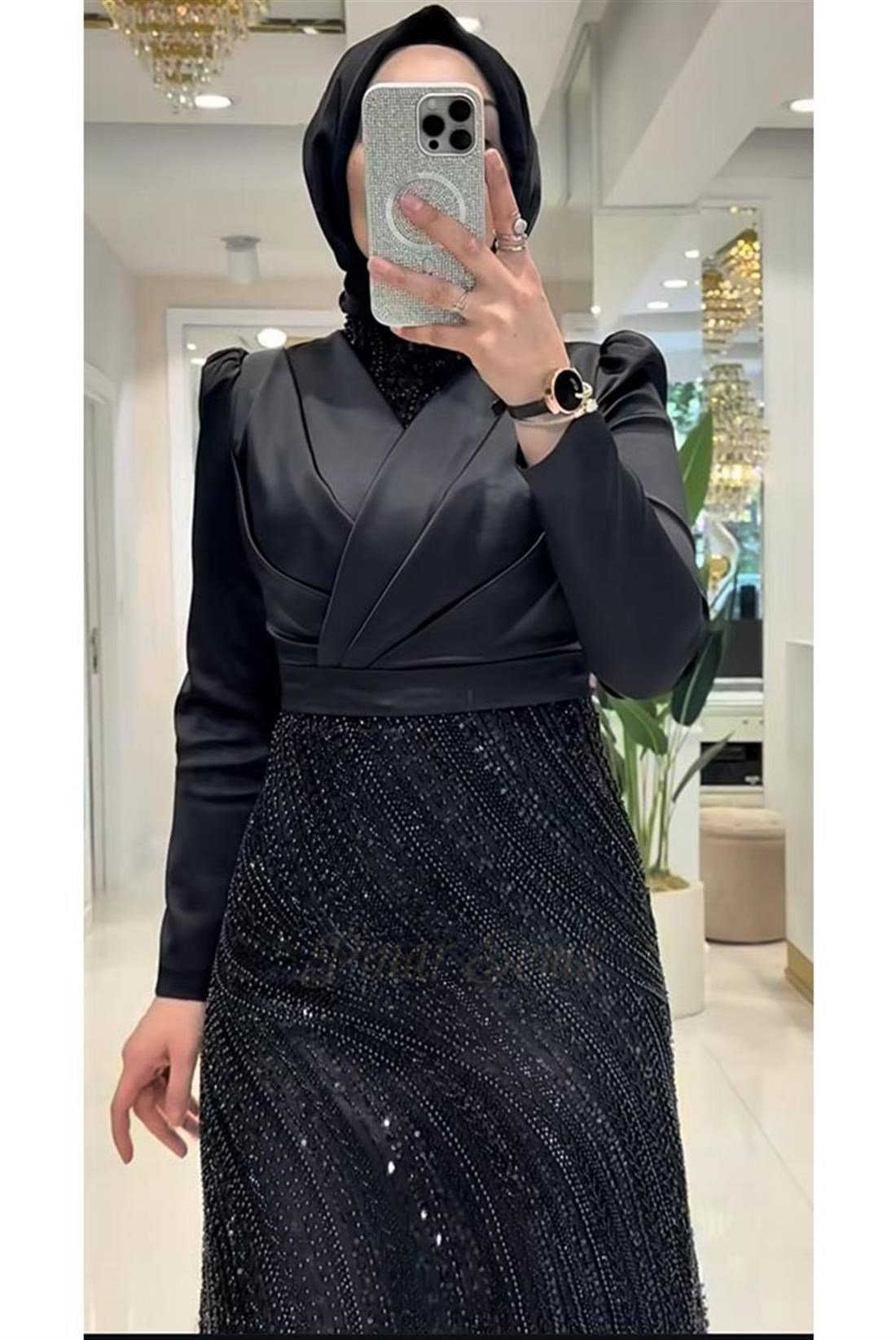 Pınar Şems Erçil Abiye Siyah