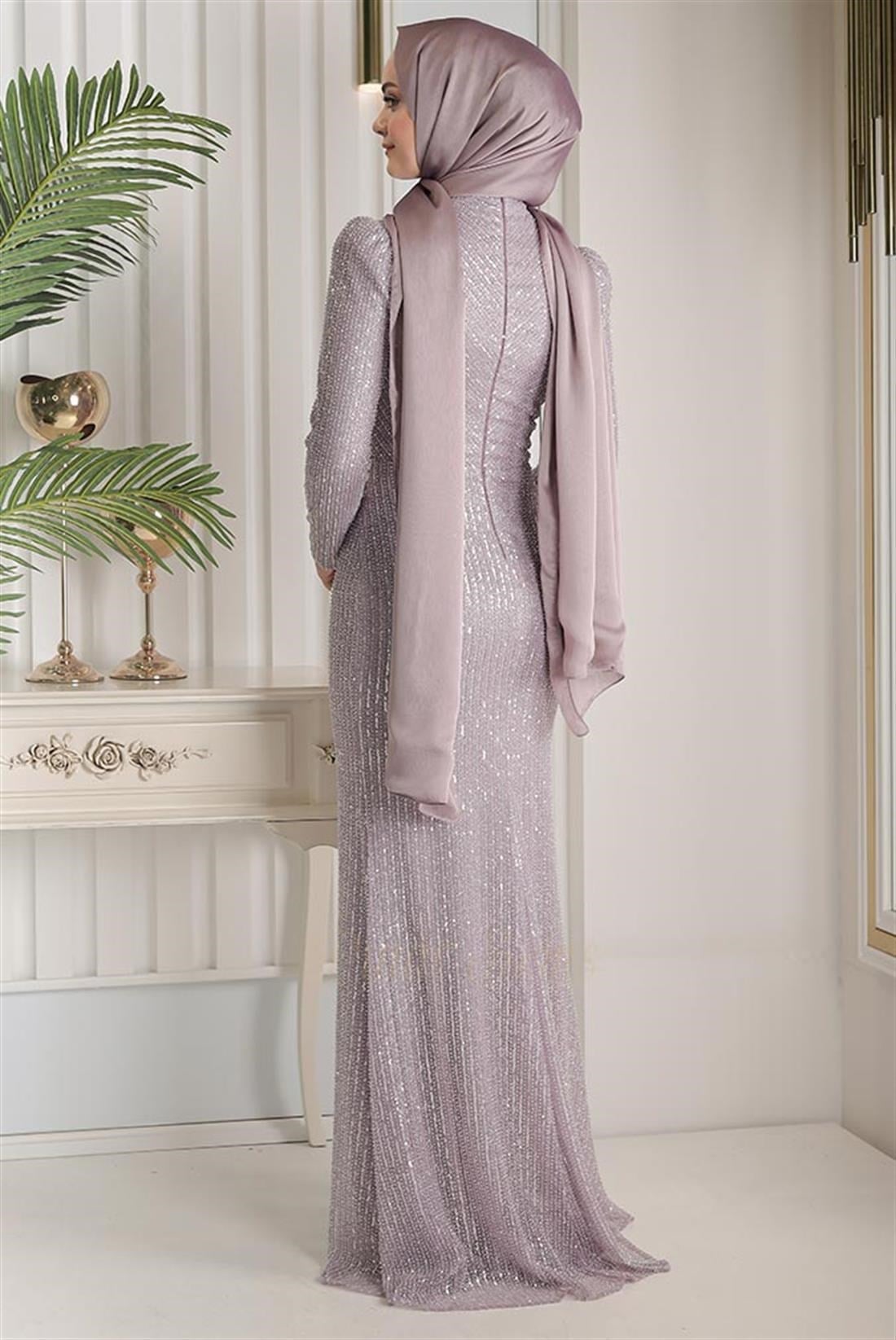 Pınar Şems ESKİ Efser Abiye Lila