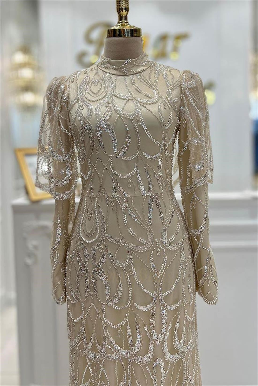 Pınar Şems Güzel Abiye Gold