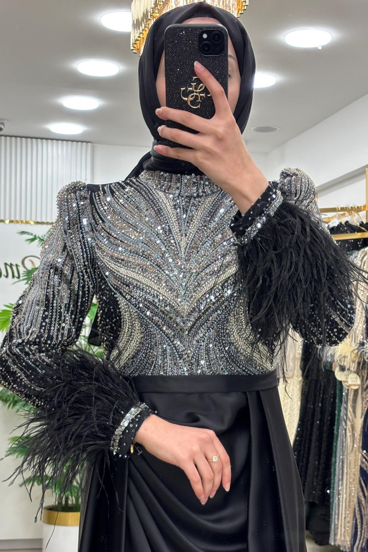 Pınar Şems Hayat Abiye Siyah