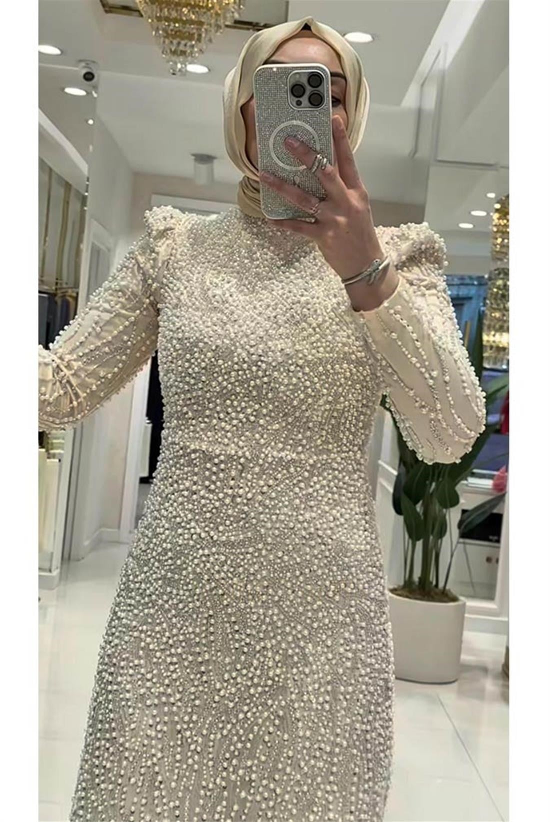 Pınar Şems Jülide Abiye Gold