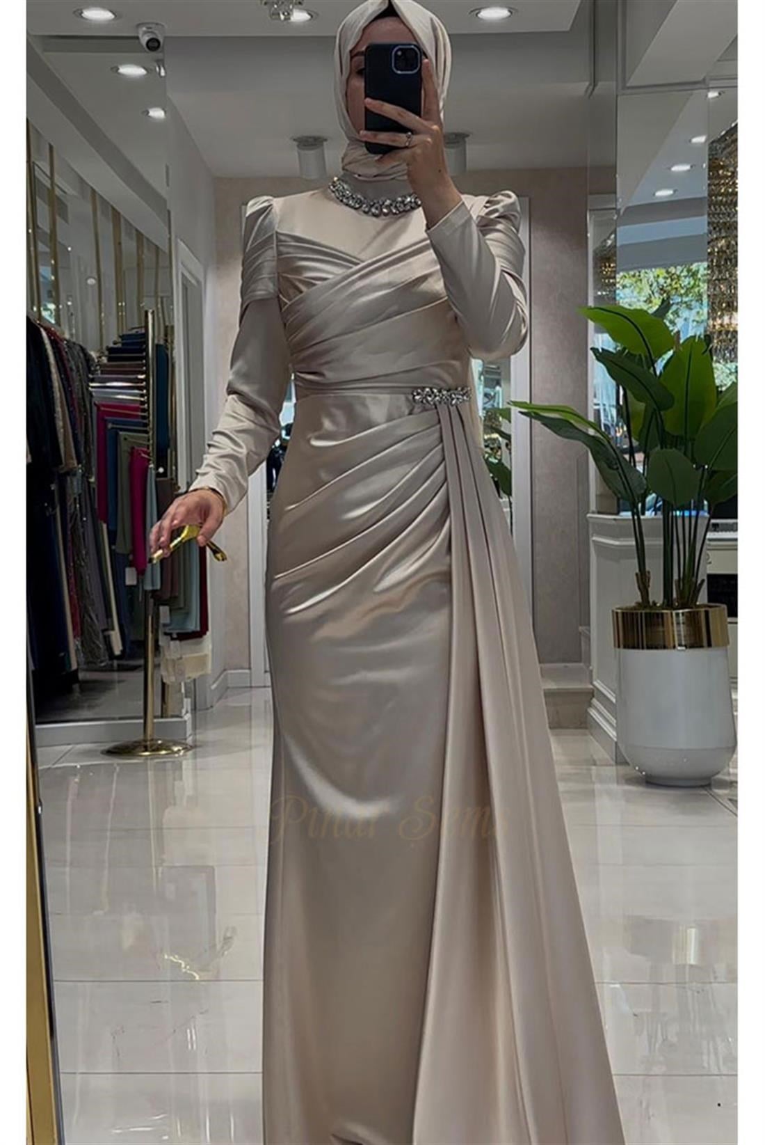 Pınar Şems Mina Abiye Gold