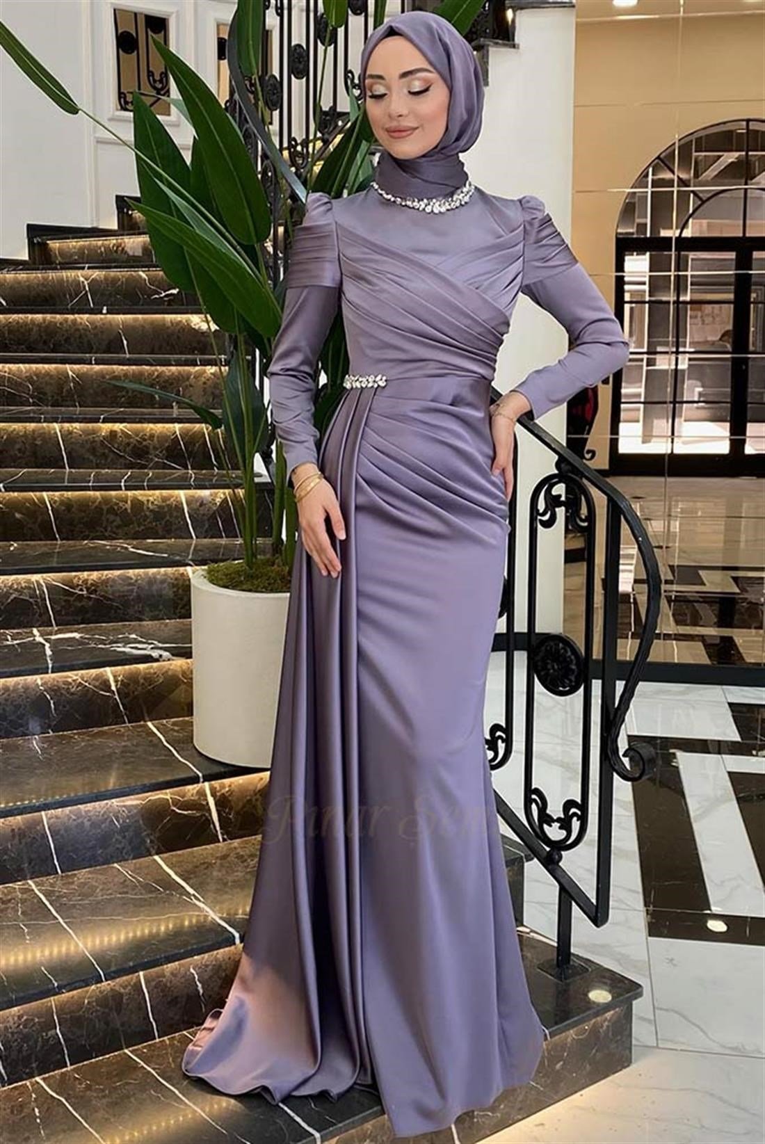 Pınar Şems Mina Abiye Lila