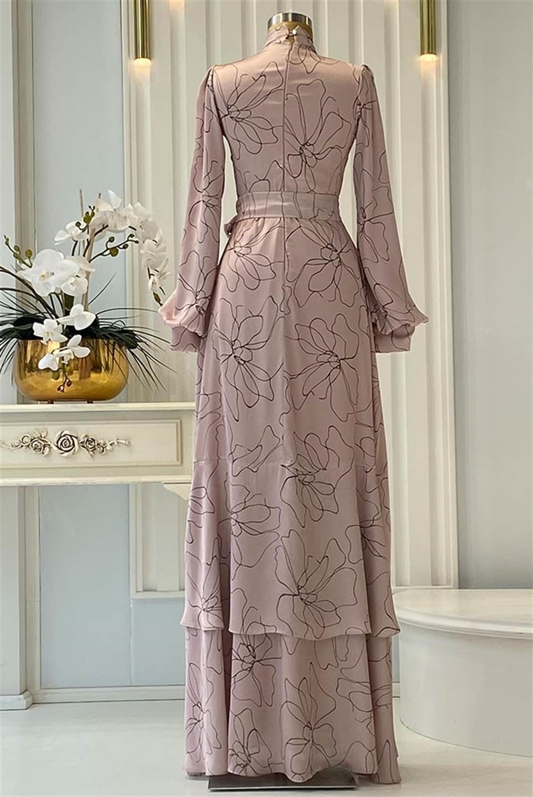 Pınar Şems Nilüfer Elbise Pembe