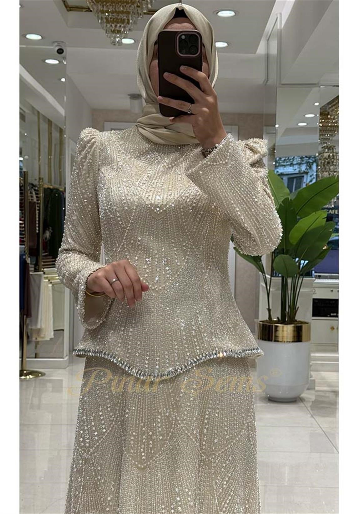 Pınar Şems Nova Abiye Krem