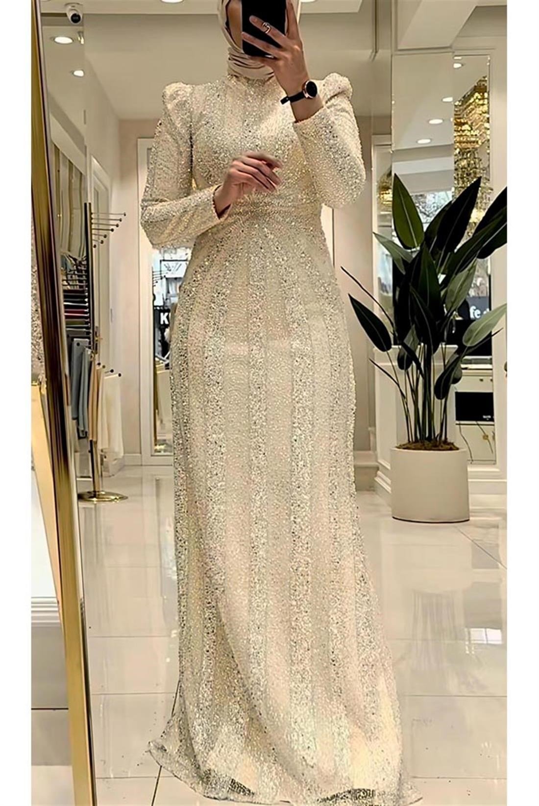 Pınar Şems Rahşan Abiye Gold