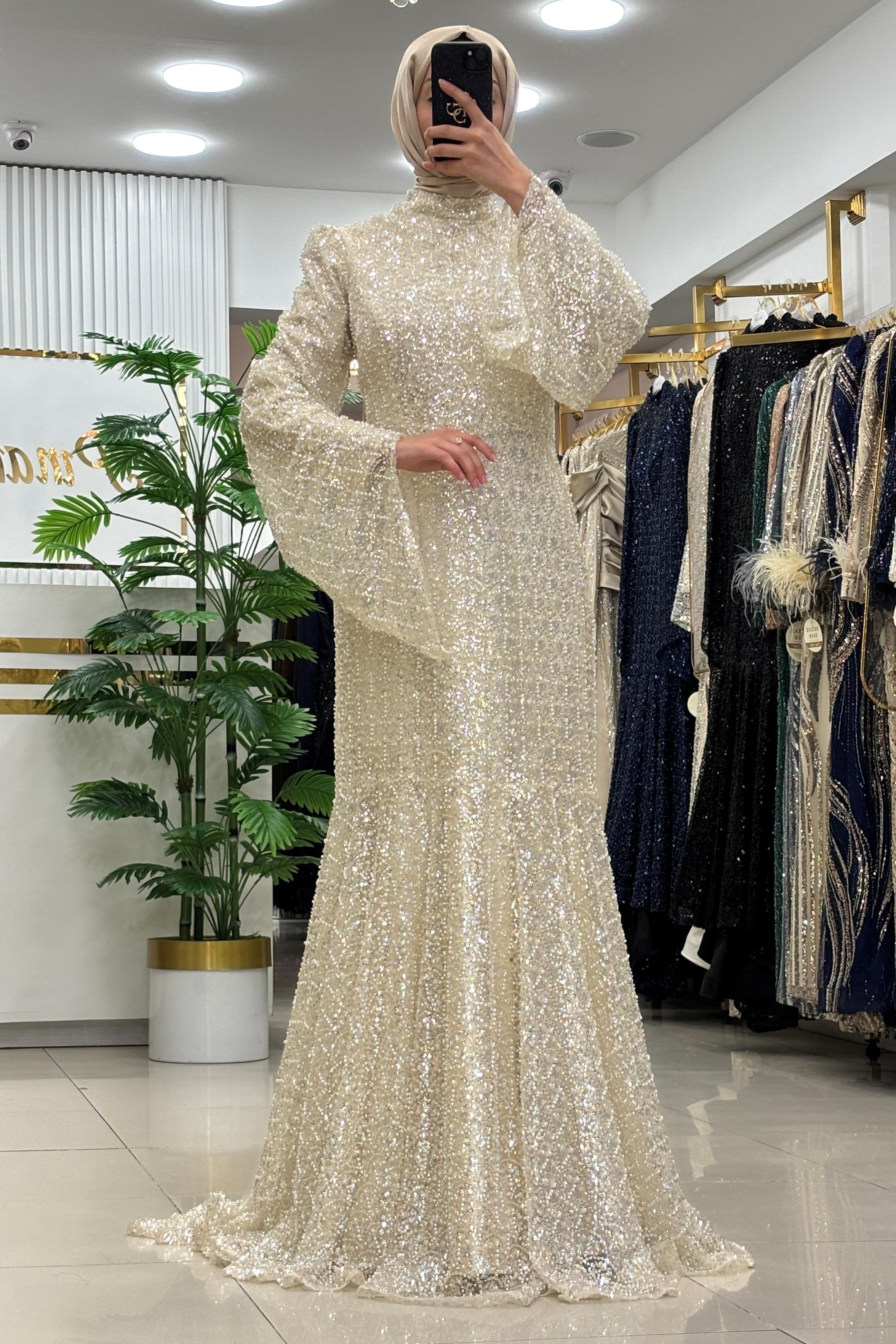 Pınar Şems Tuba Abiye Gold