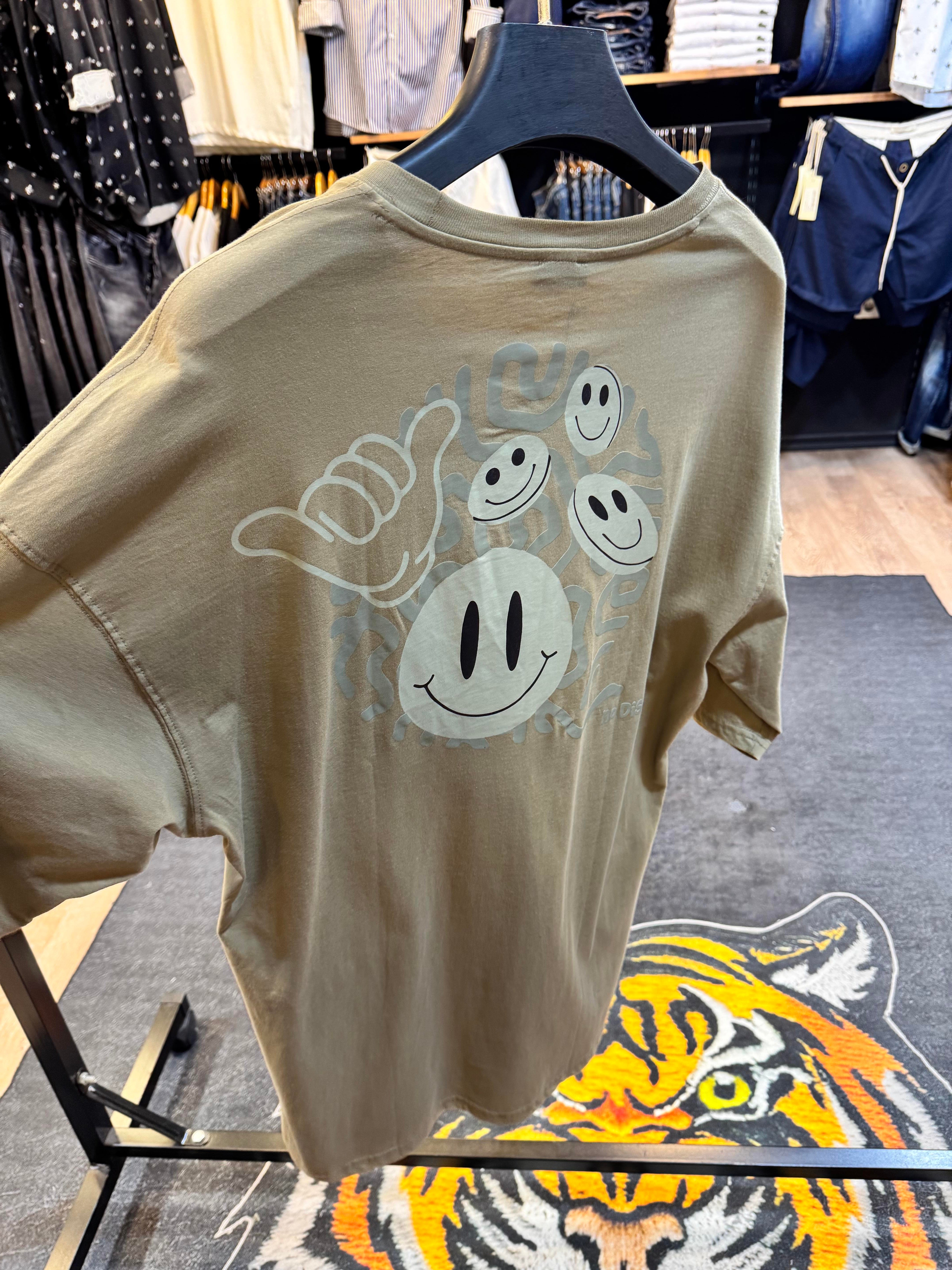 Emoji Baskılı Oversize Tişört