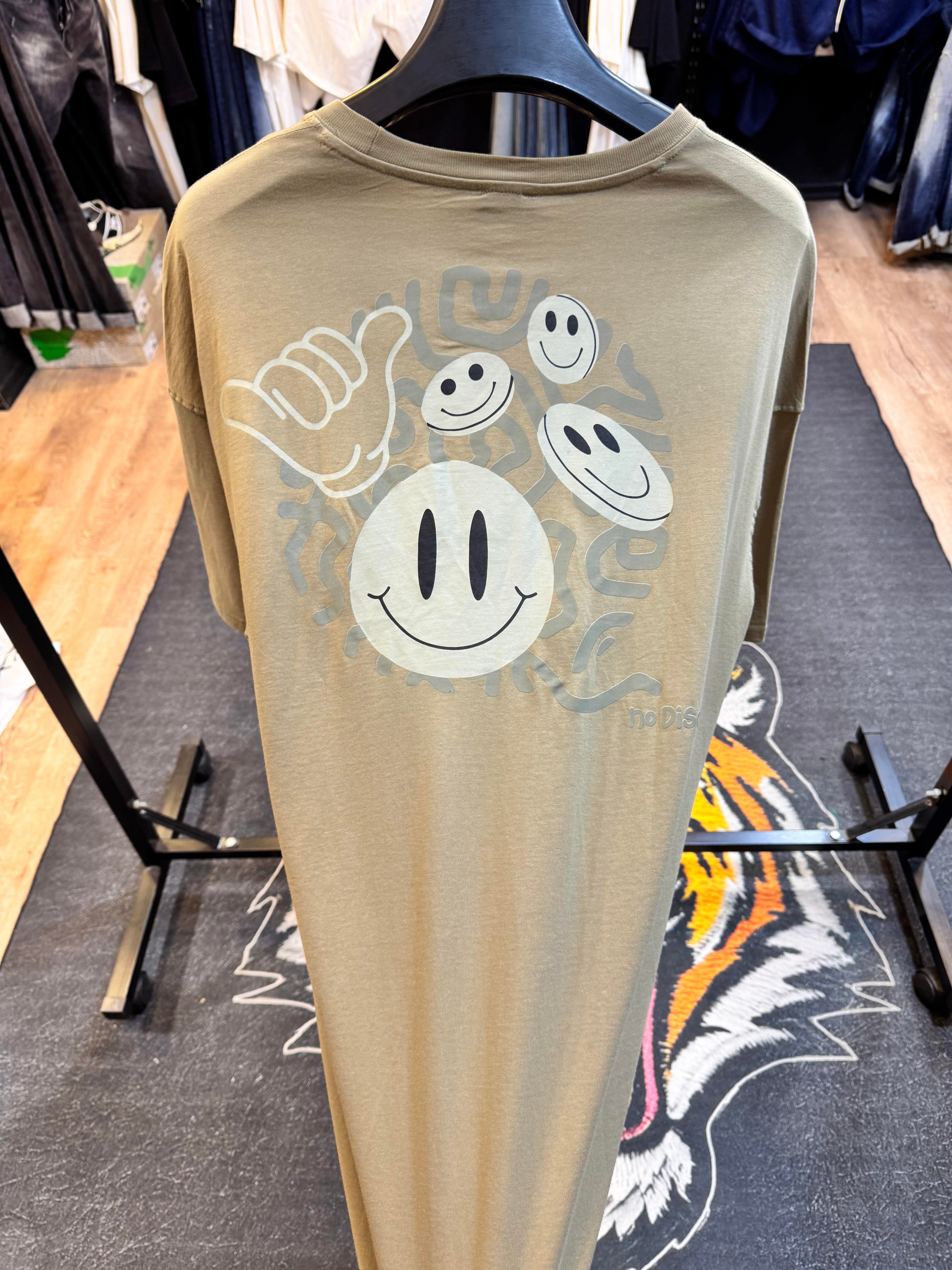 Emoji Baskılı Oversize Tişört