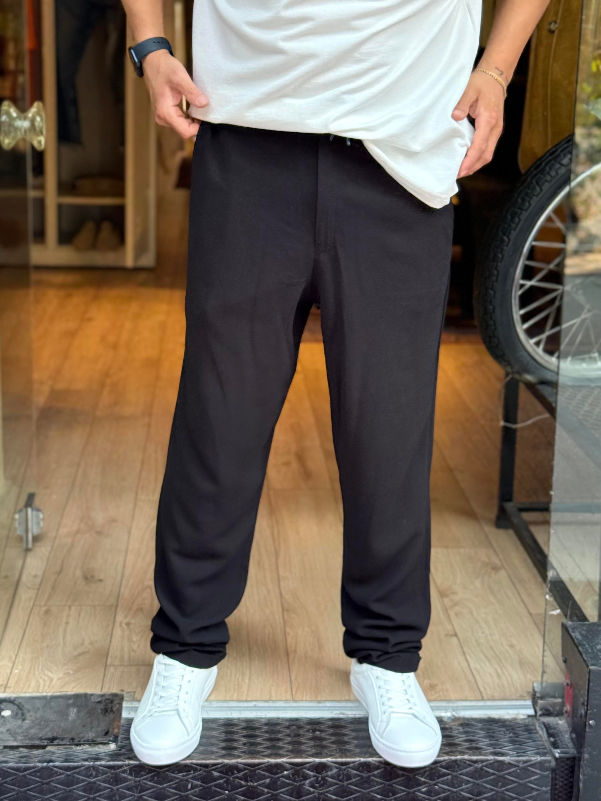 Keten Pantolon Siyah
