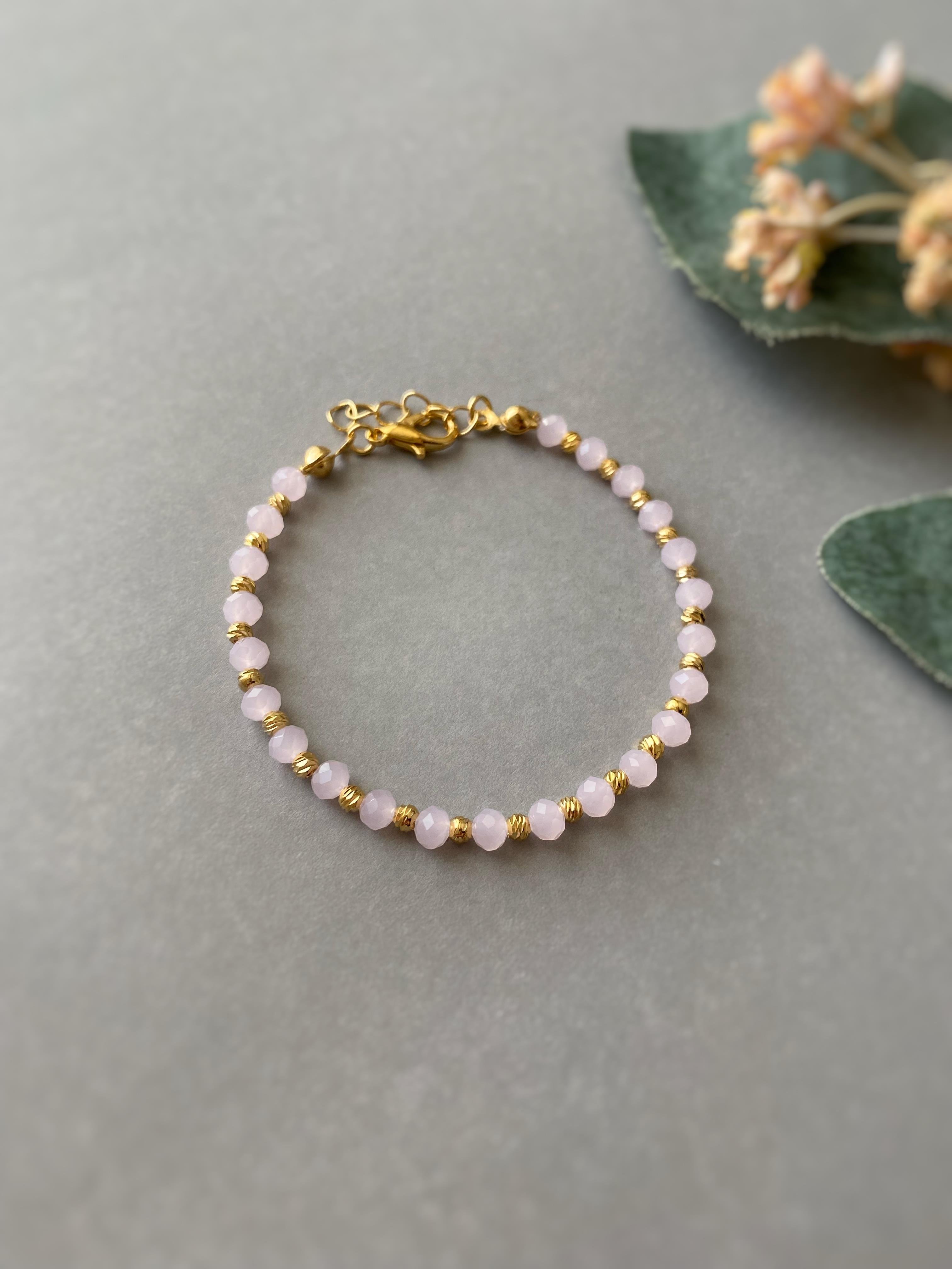 Pembe Kristal Bileklik