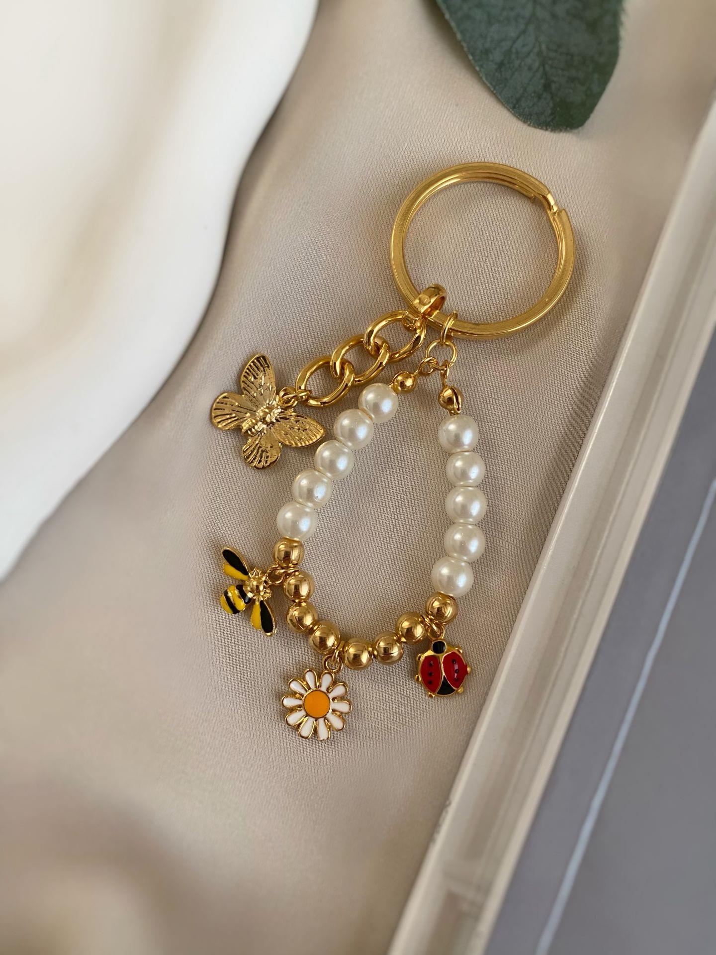 Summer Charm Daisy Anahtarlık