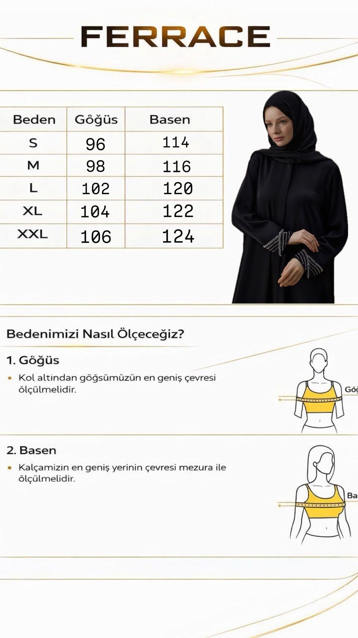 Gümüş Sırma Ferace