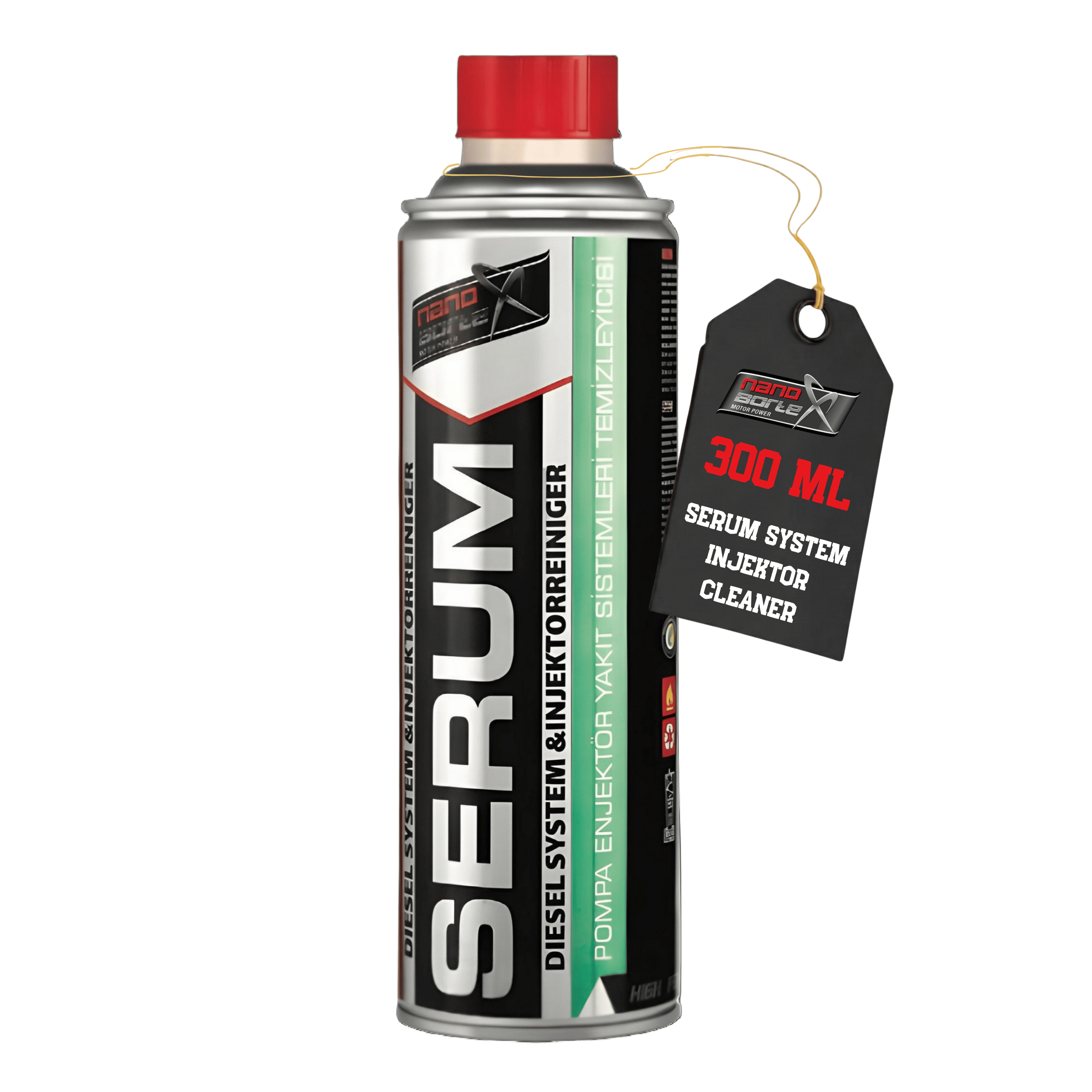 NanoBorTeX SERUM Dizel Yakıt Sistemi Temizleyici & Setan Artırıcı - Enjektör, EGR ve  DPF Koruyucu 300 ML 
