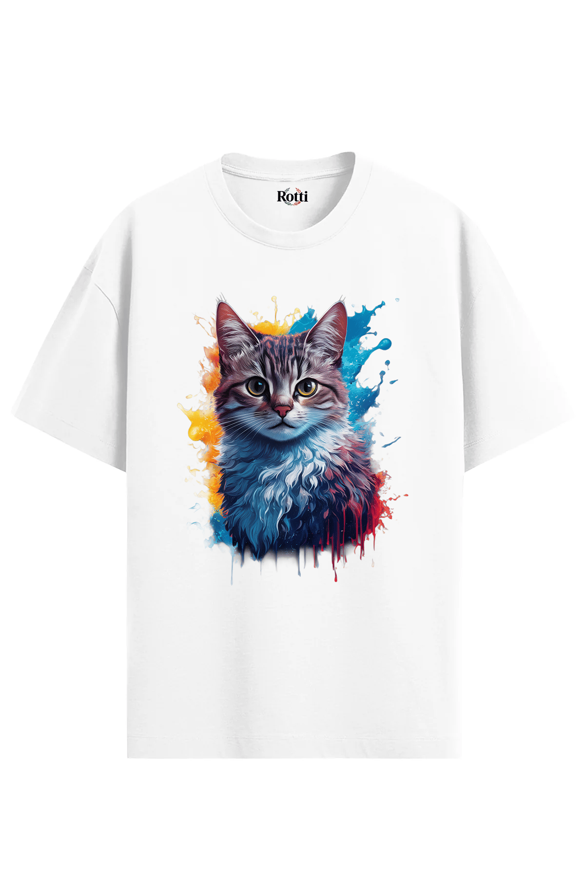 Oversize - Renk Patlaması - Kedi