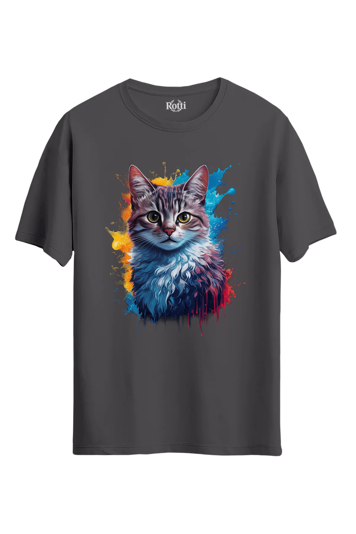 T-Shirt - Renk Patlaması - Kedi