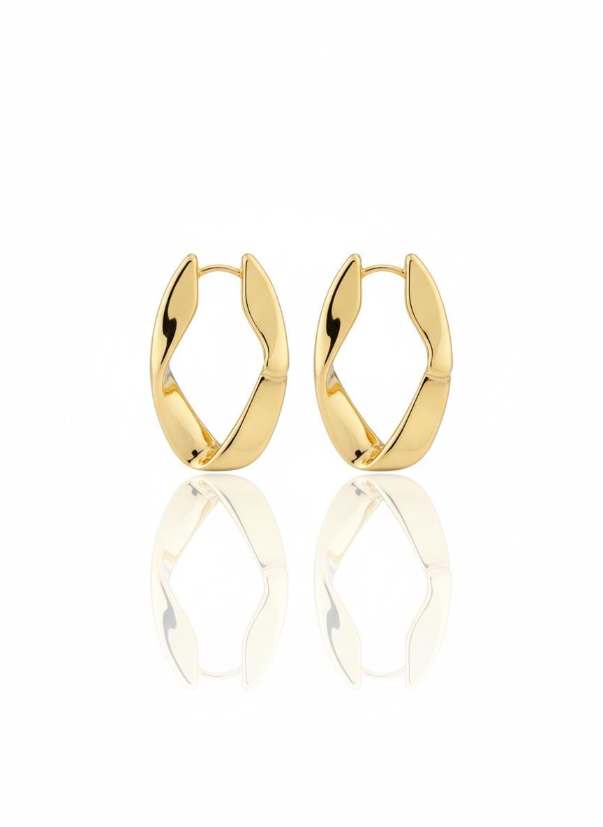 gold  asimetrik küpe