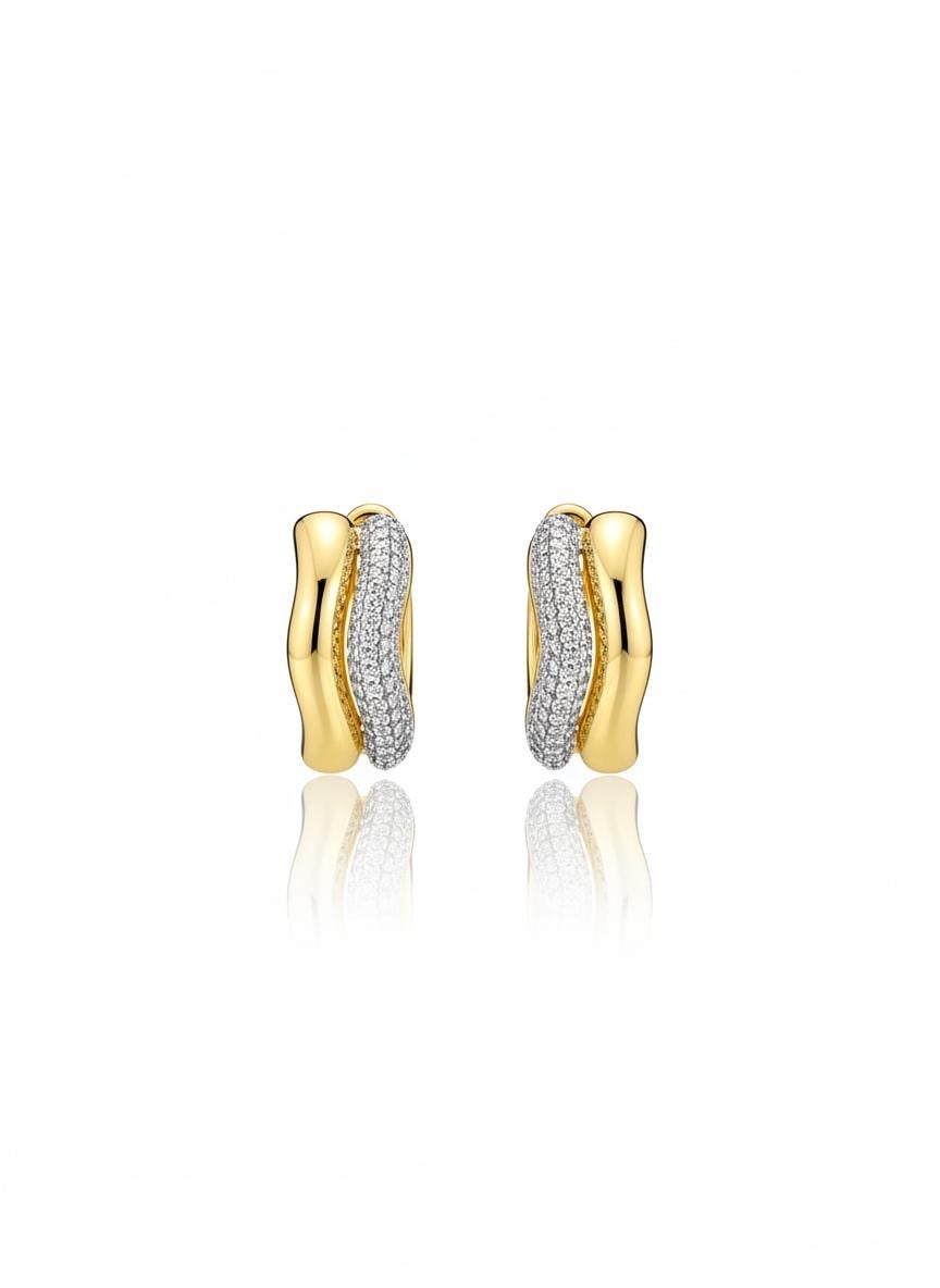 gold basic küpe